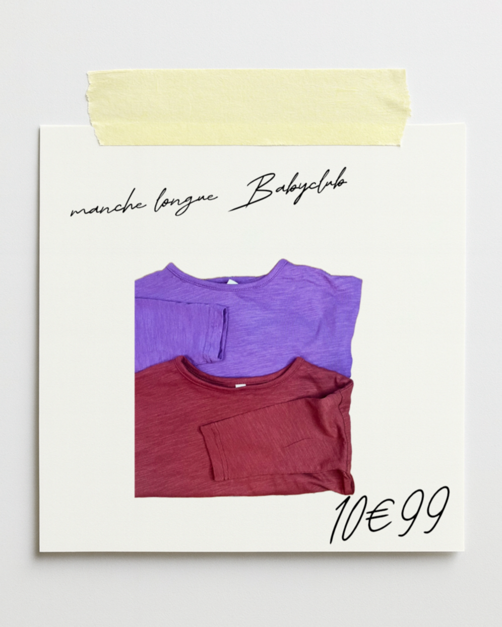 Manche longue Babyclub