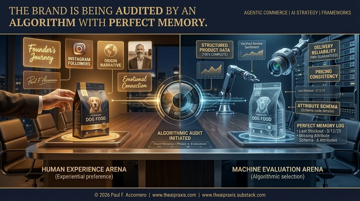 The Brand Is Not Dead. It Is Being Audited by an Algorithm with Perfect Memory.