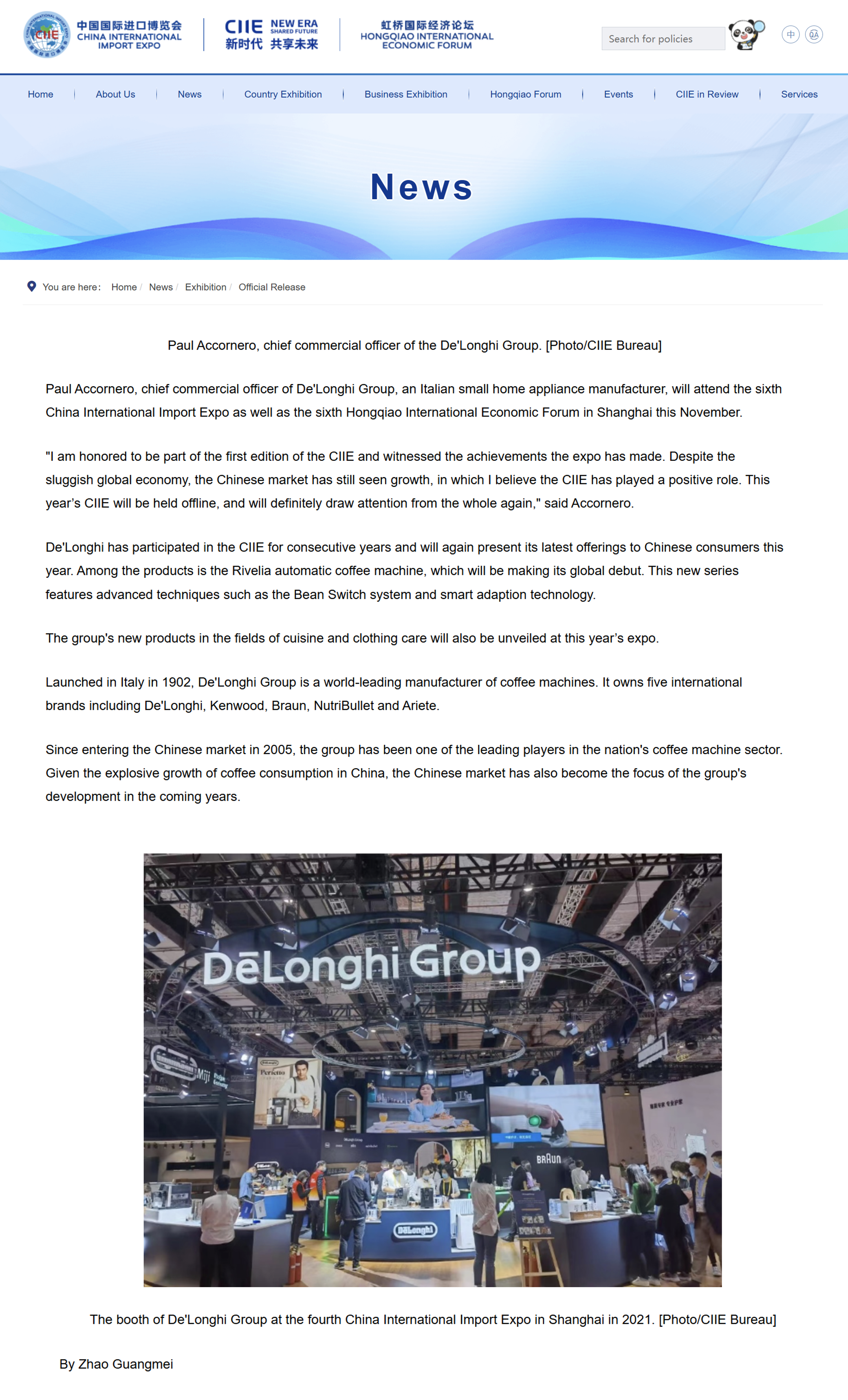 China Press CIIE Shanghai Paul F. Accornero
