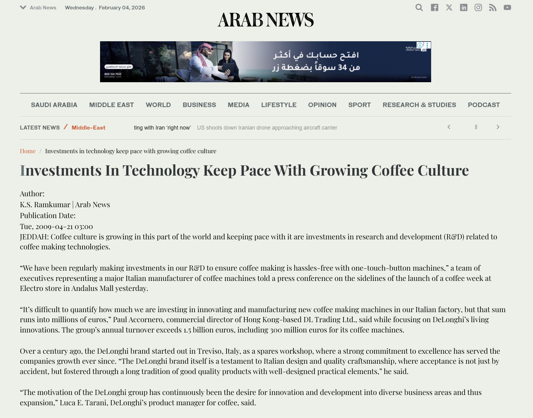 Paul F. Accornero — Architect of Agentic Commerce | Global Expert | Middle East Press