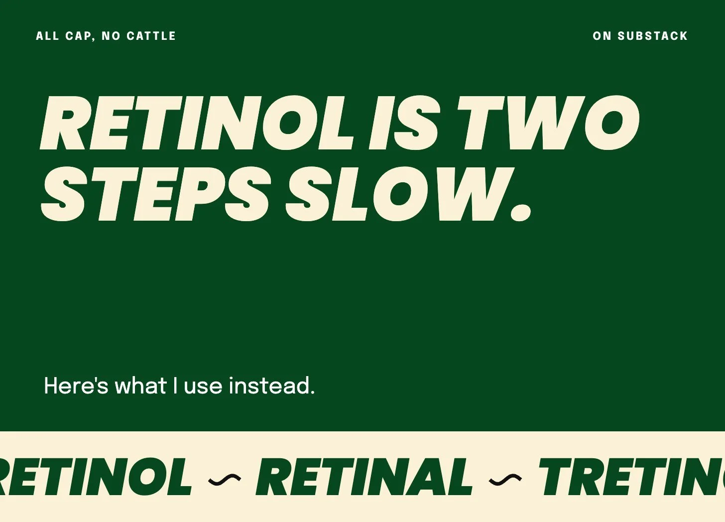 Retinol Is Two Steps Slow. Here's What I Use Instead.