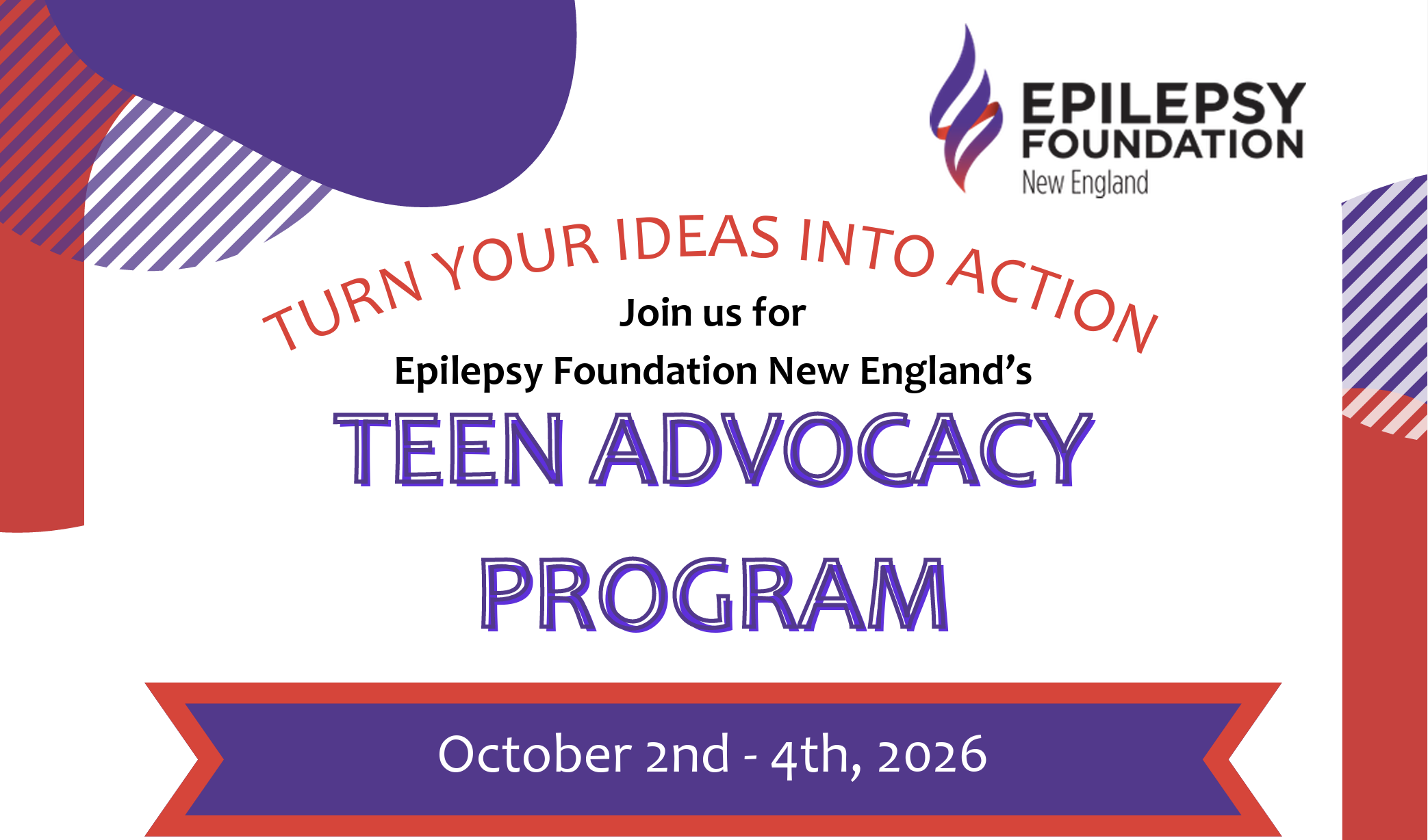 SPEAKING ENGAGEMENT: Teen Advocacy Program — Epilepsy Foundation New England