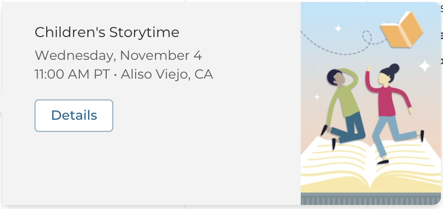 Barnes and Noble StoryTime: Aliso Viejo, CA