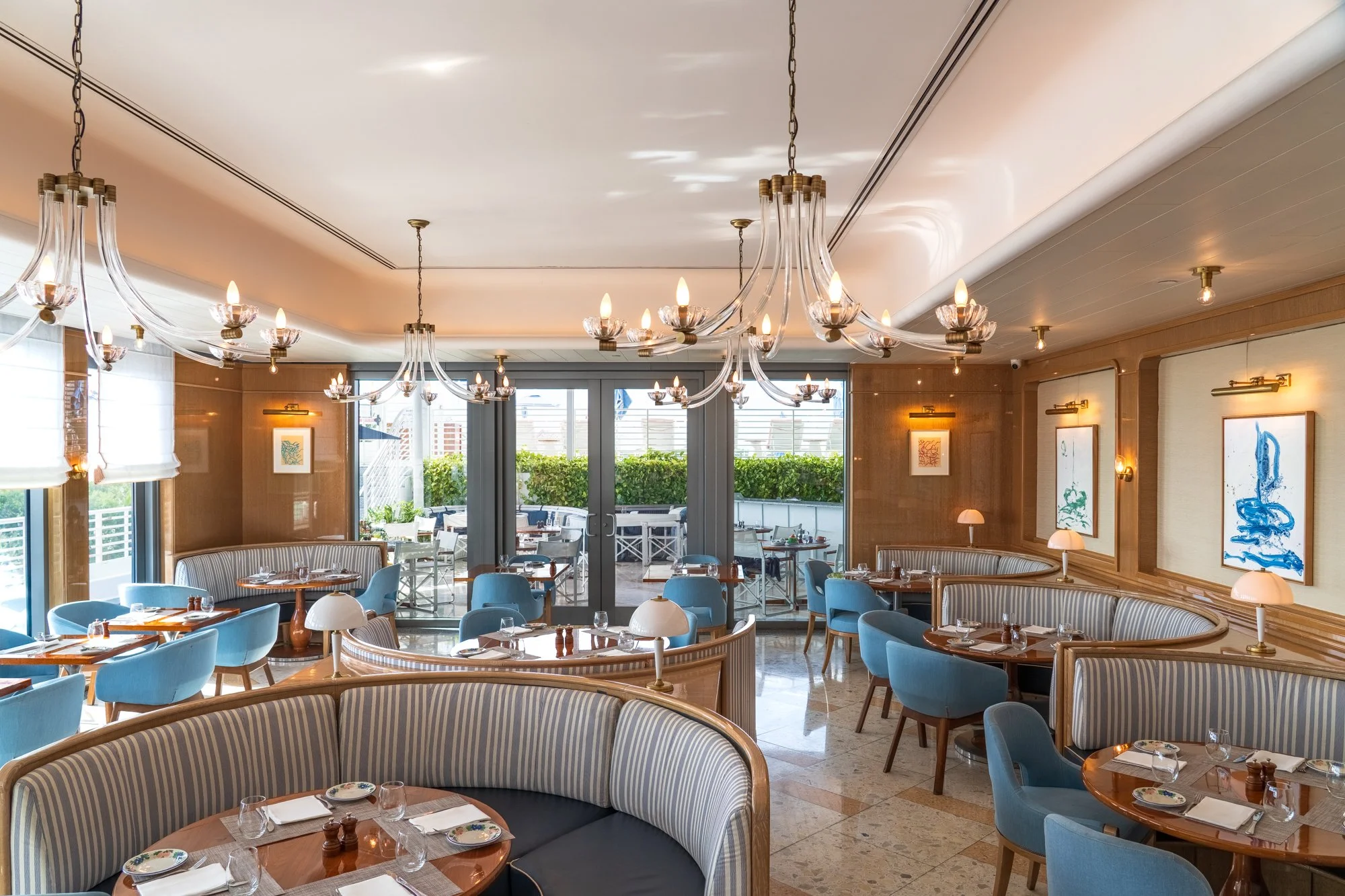 Federico De Francesco installation view at Mr. C Coconut Grove, Bellini Restaurant