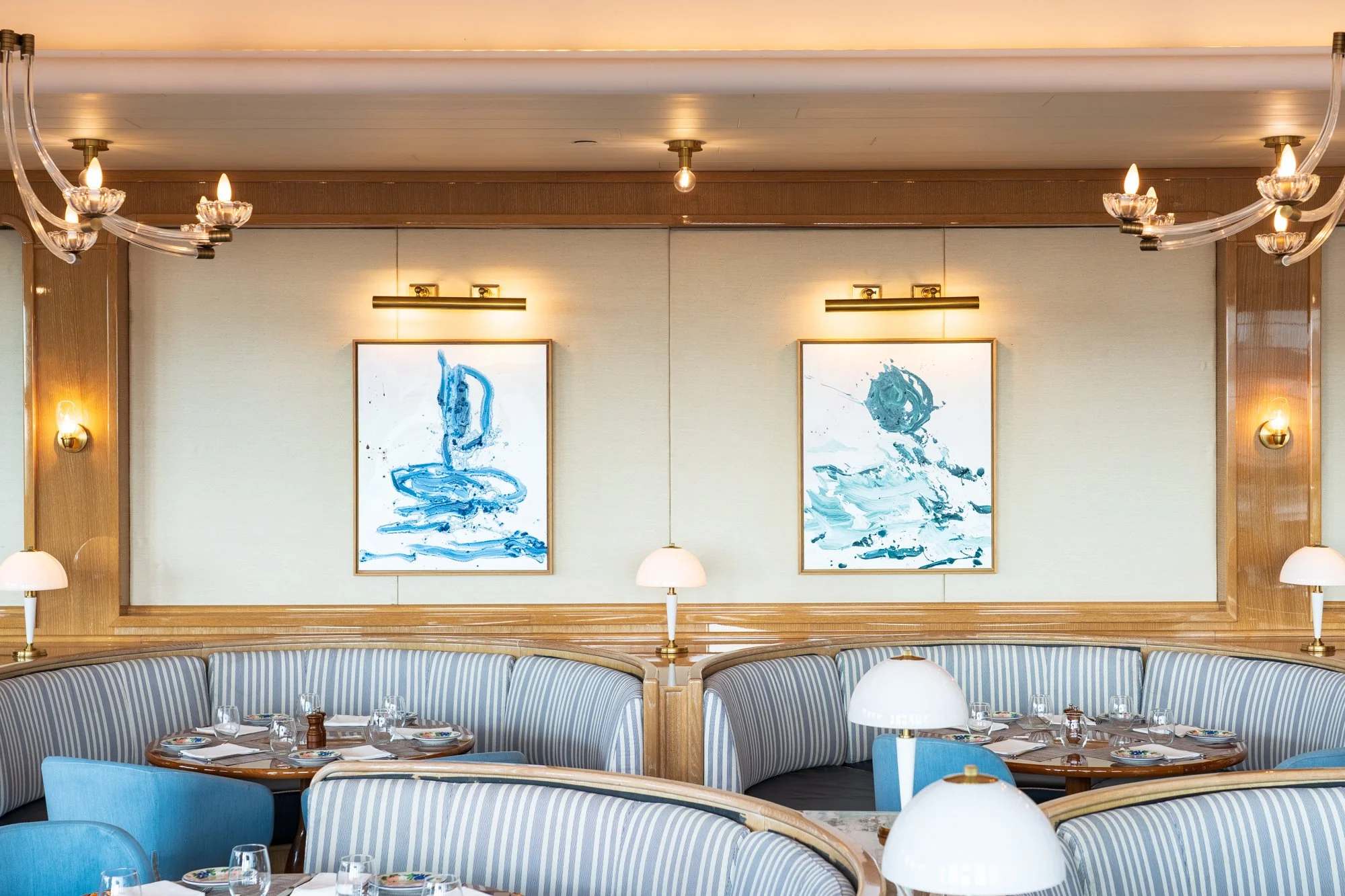 Federico De Francesco installation view at Mr. C Coconut Grove, Bellini Restaurant