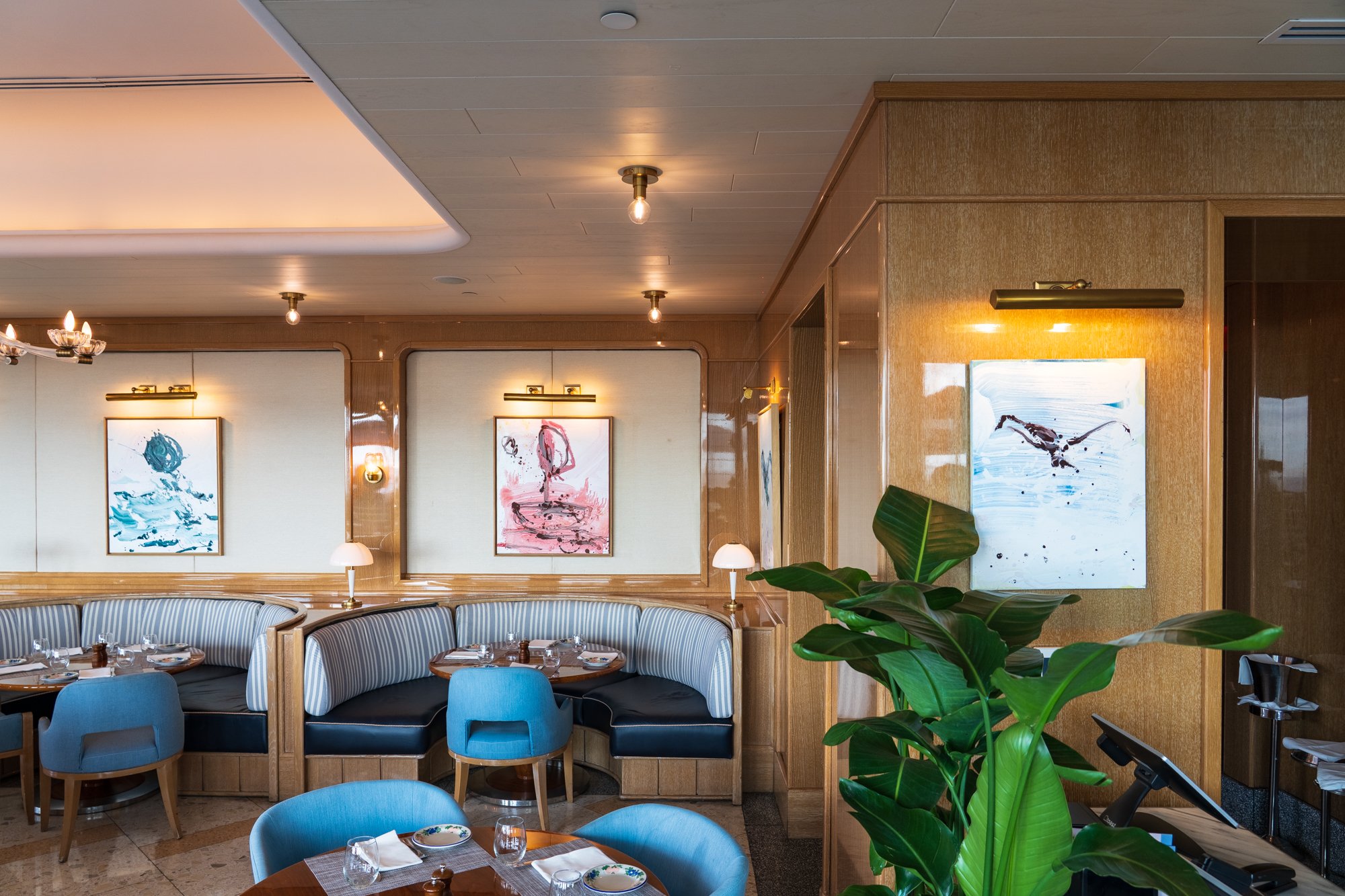 Federico De Francesco installation view at Mr. C Coconut Grove, Bellini Restaurant