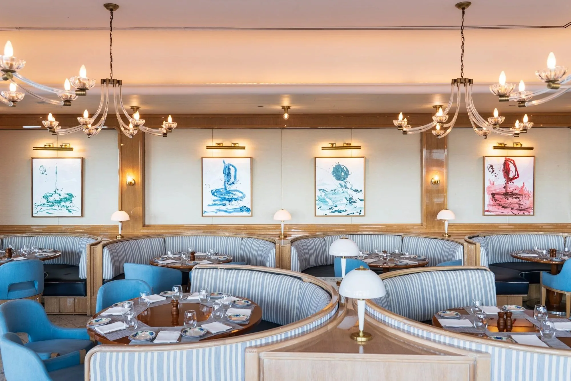 Federico De Francesco installation view at Mr. C Coconut Grove, Bellini Restaurant