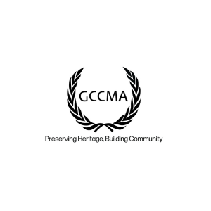 GCCMA logo with laurel wreath and the tagline 'Preserving Heritage, Building Community'