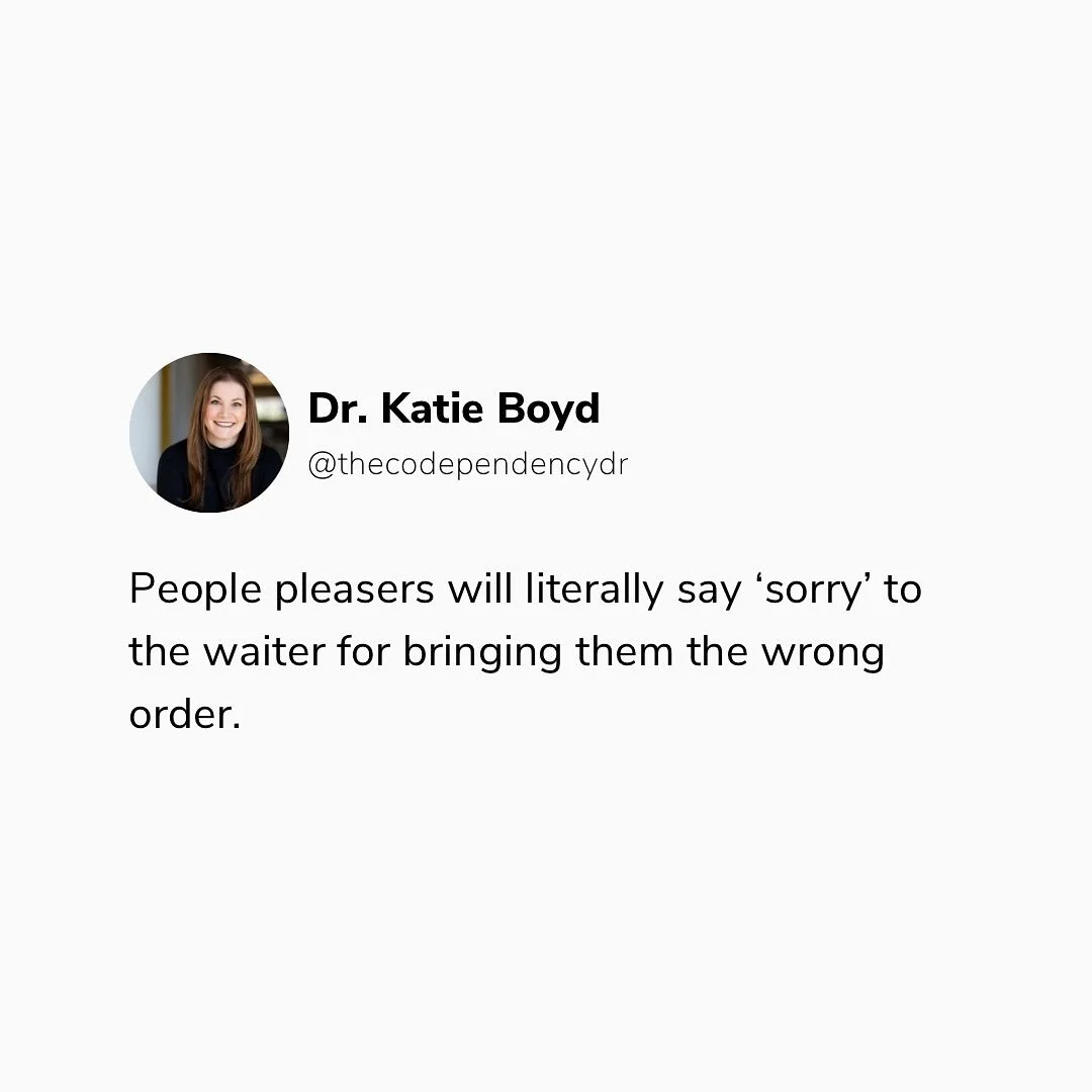 People-pleasing sneaks into the tiniest places. 
That reflexive &lsquo;sorry&rsquo; shows up everywhere&hellip;even when you&rsquo;re the one who deserves the apology.
✨ Challenge: notice how many times you apologize today for things that aren&rsquo;