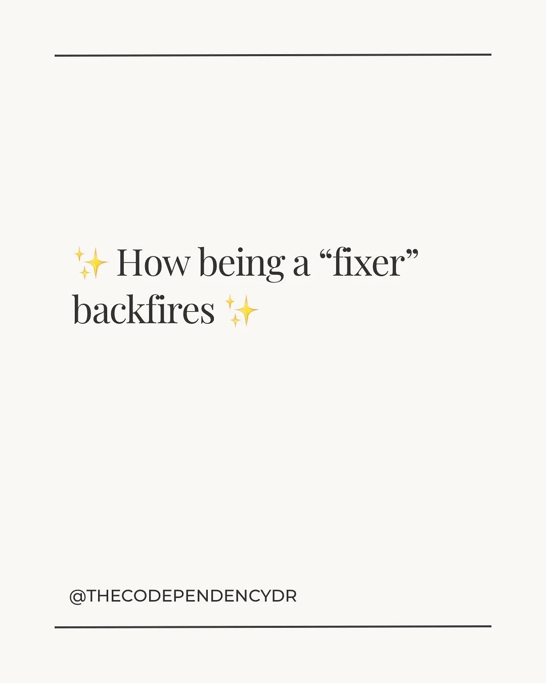 We&rsquo;re taught that &ldquo;helping&rdquo; means solving.
But when someone opens up to you and your first move is to fix it, you can actually end up shutting them down without realizing it. 
&ldquo;Fixing&rdquo; sends the message: your feelings ar