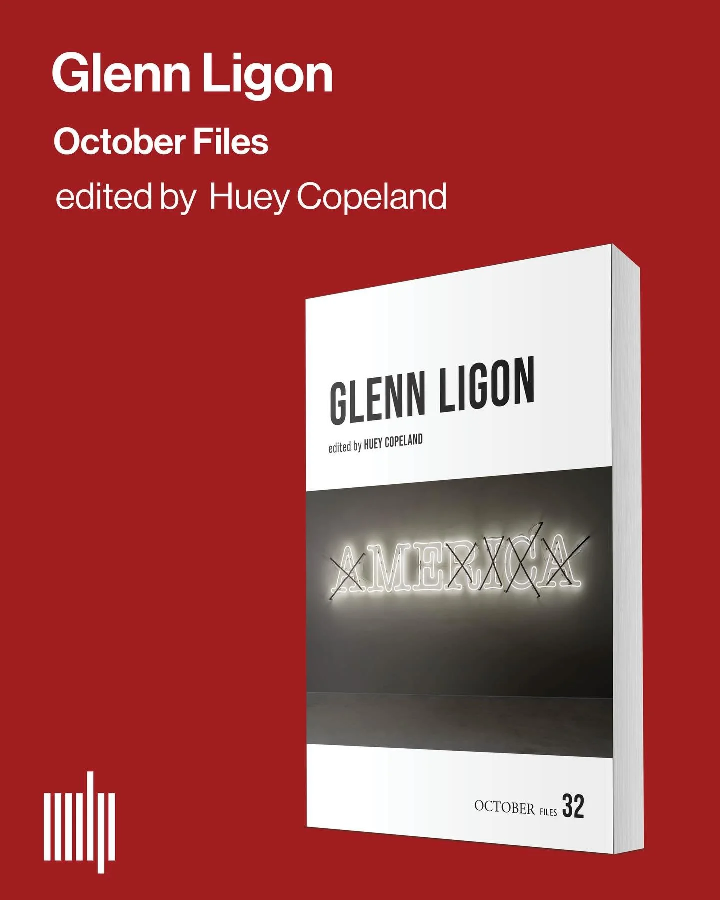I am thrilled and honored to have writing included in OCTOBER Files 32:&nbsp;Glenn Ligon, which is now officially available for pre-order. The official release date is April 28.