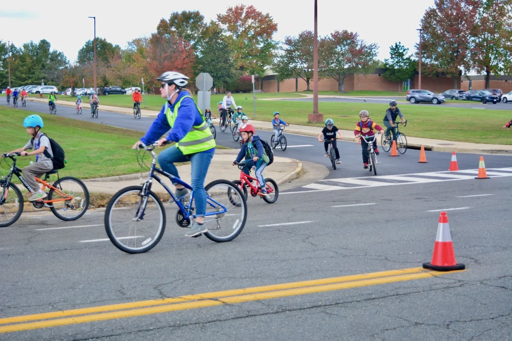 Leesburg Elementary Students Pilot the Bus Bike