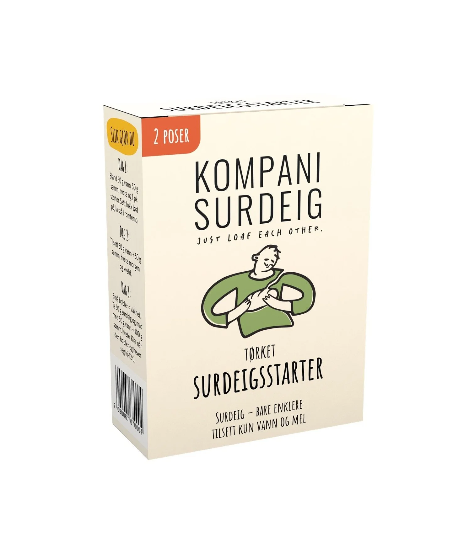 Surdeigsstarter 2-pakk