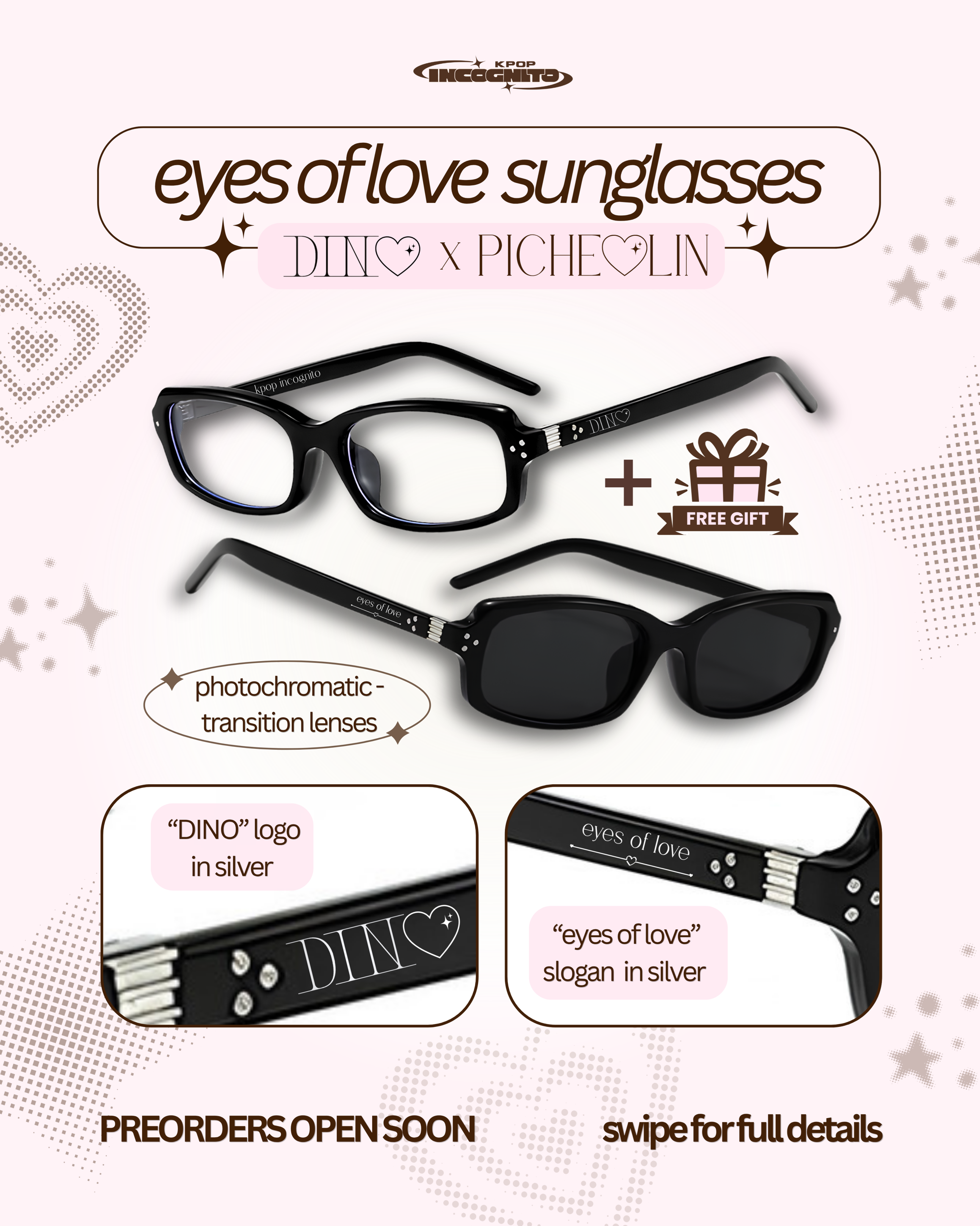 DINO X Picheolin: Eyes of Love Sunglasses