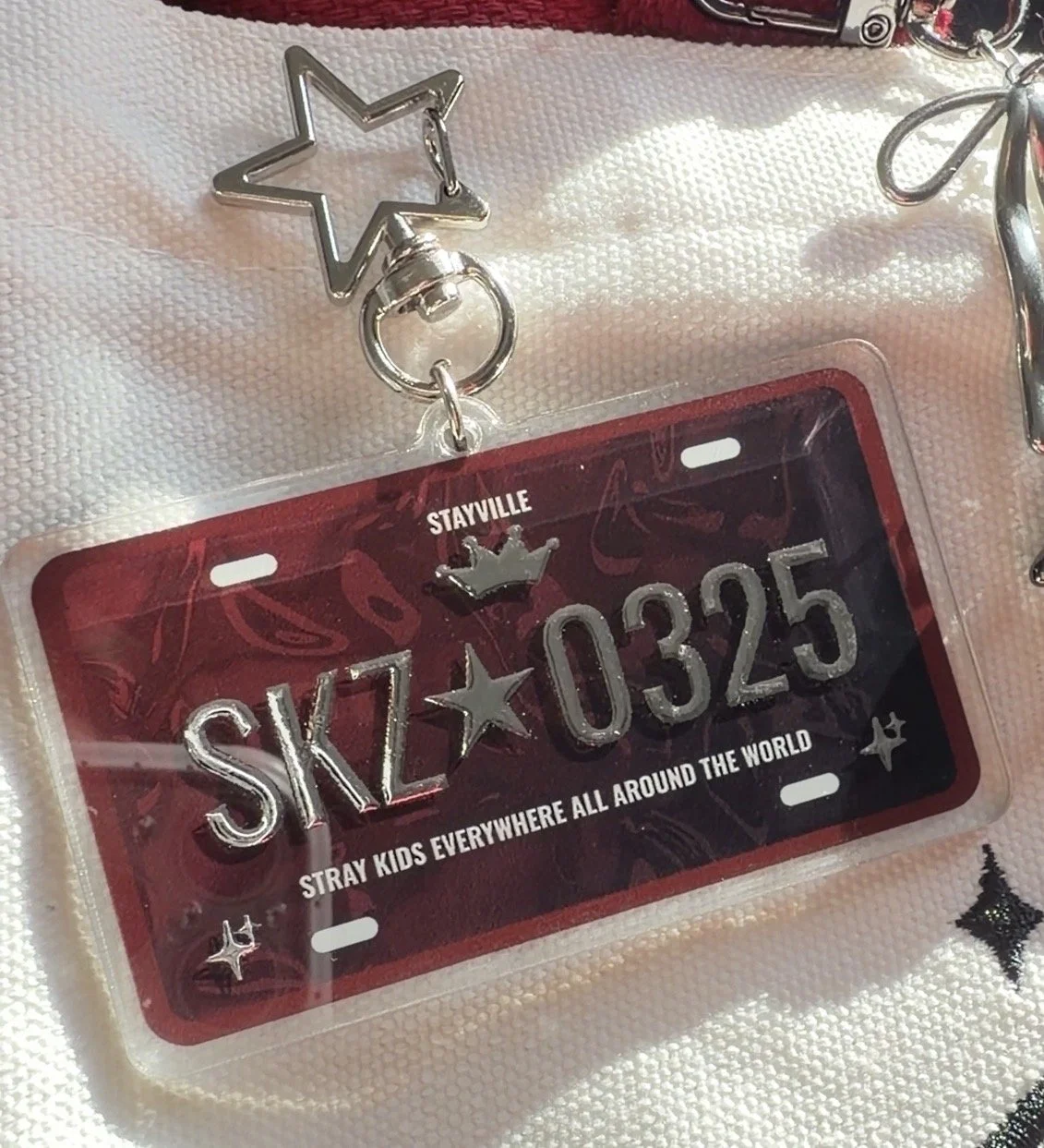 SKZ License Plate Keychain