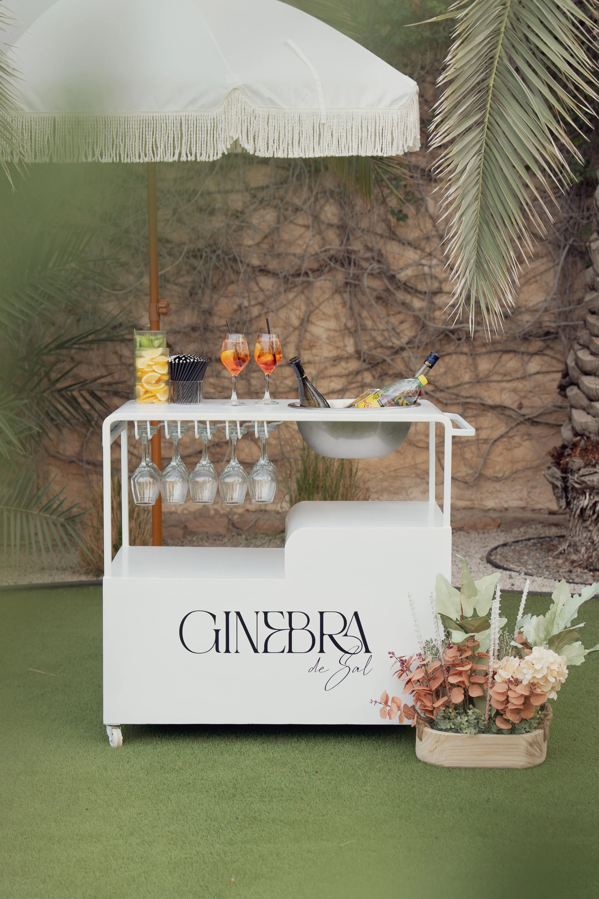 Spritz and Tinis Bar Cart