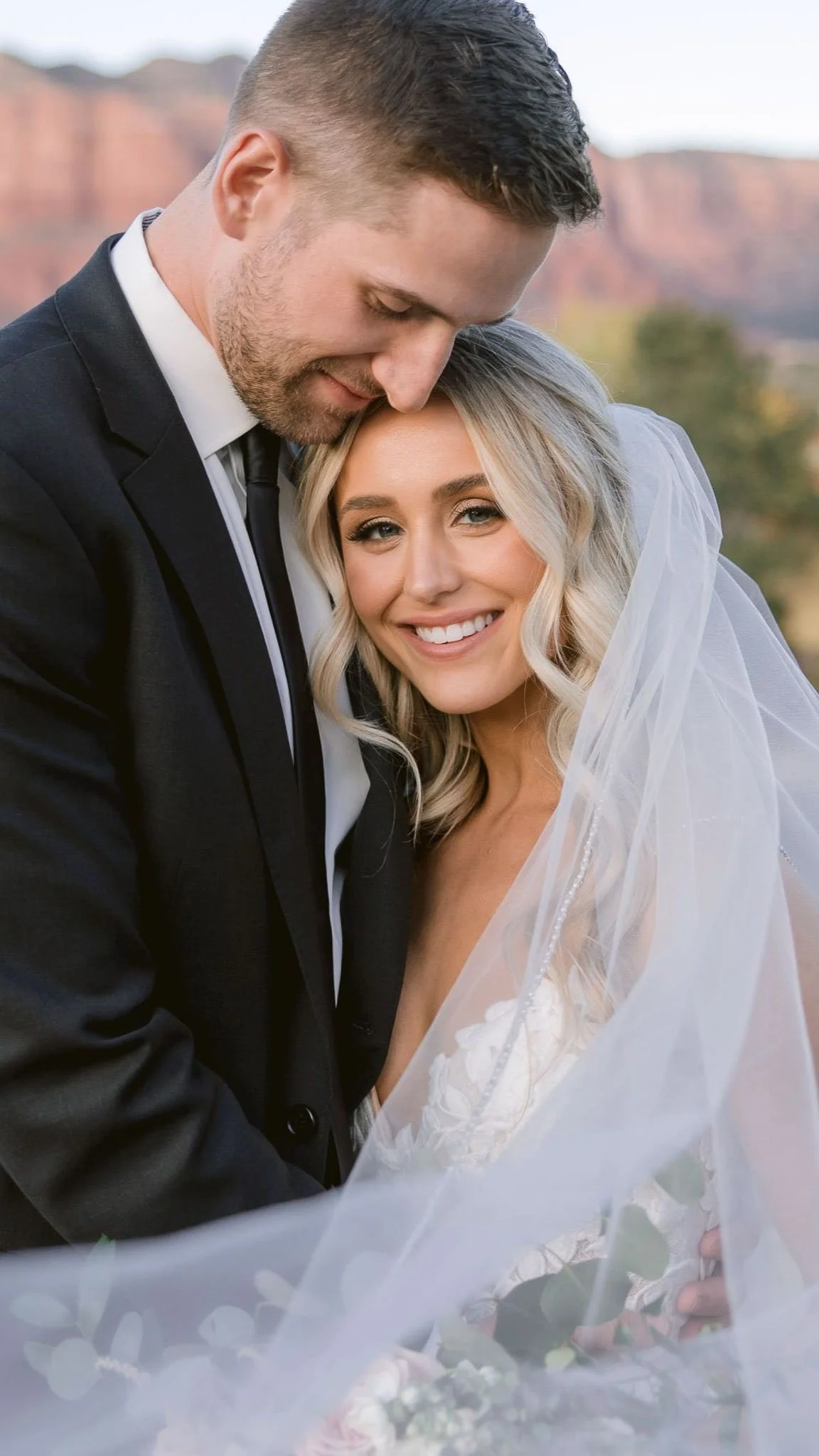 Jadyn and her husband on their wedding day.