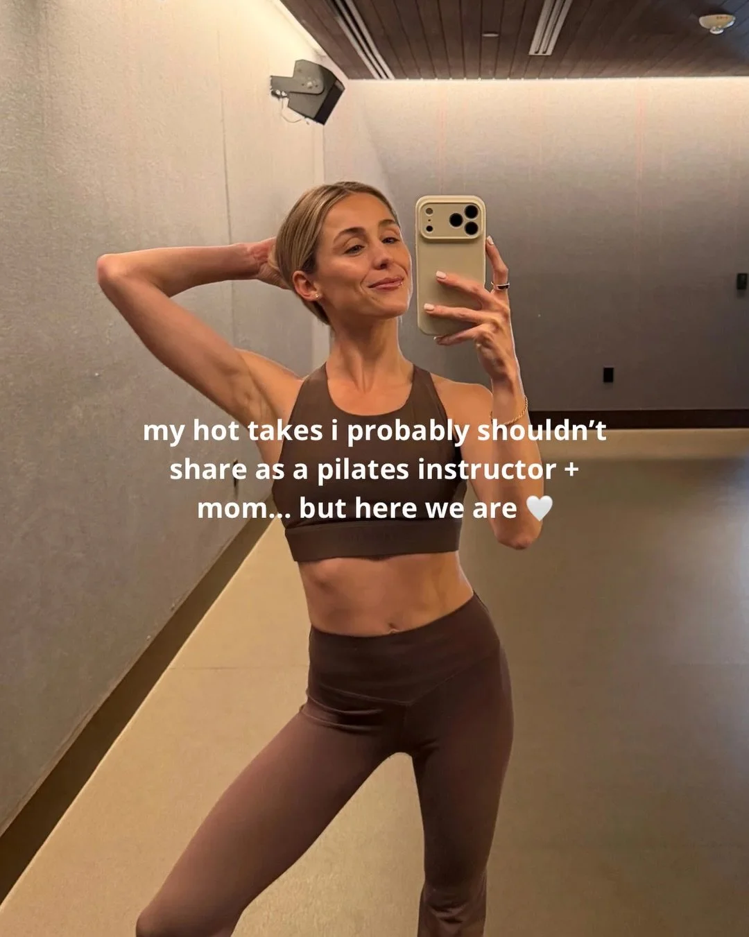 a little spicy outside of class, too 🤭

i love movement, i love being a mom, and i love leaving room to enjoy my life.

which take are you with me on? 🤍