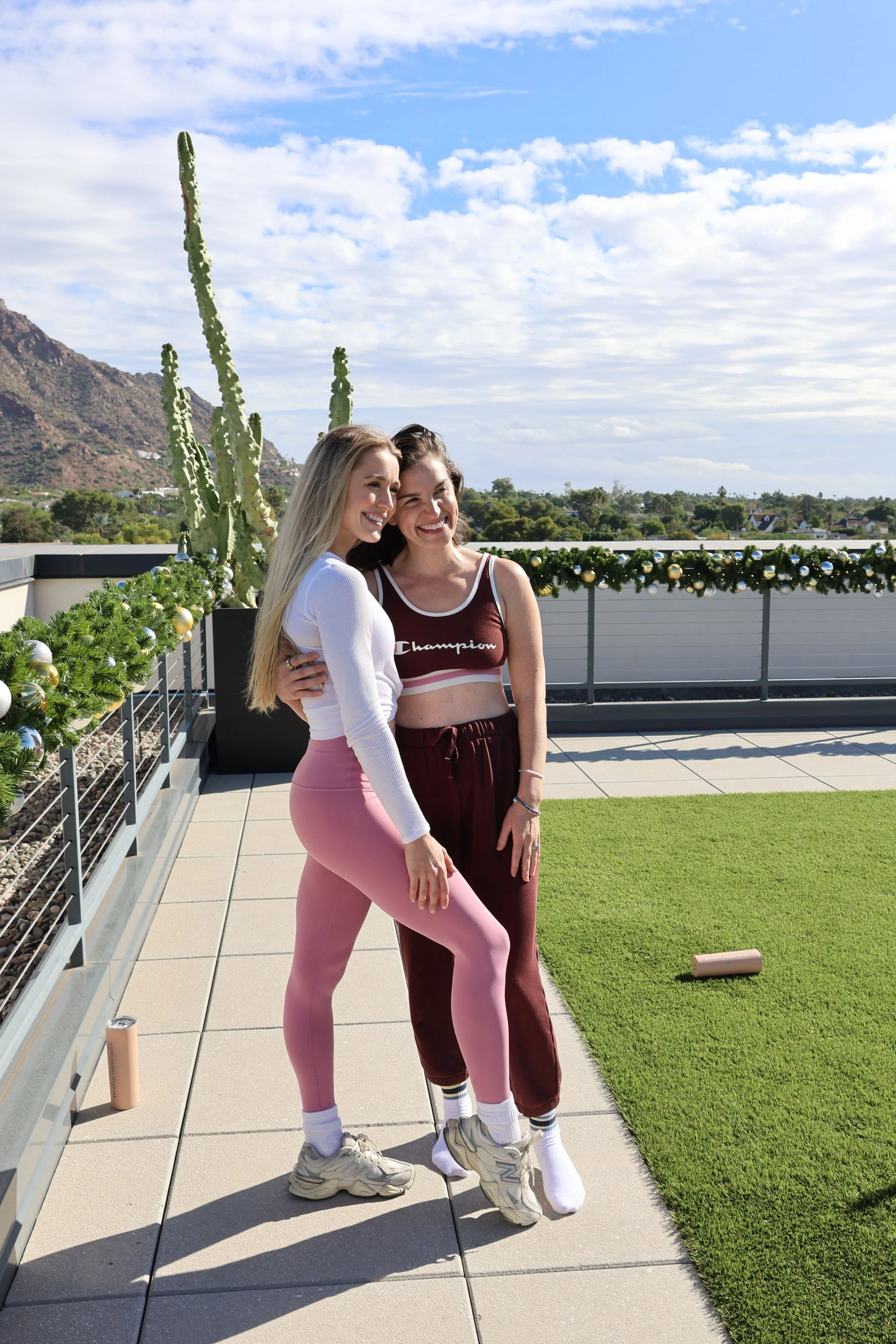 Book a fitness community event with a friend.