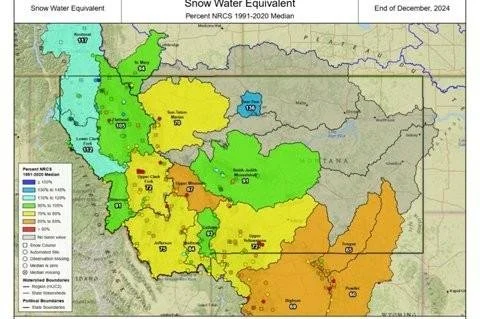 MONTANA SNOW PACK REPORT 2/5/2025