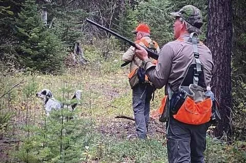 GROUSE HUNTING-HOLDING THE LINE