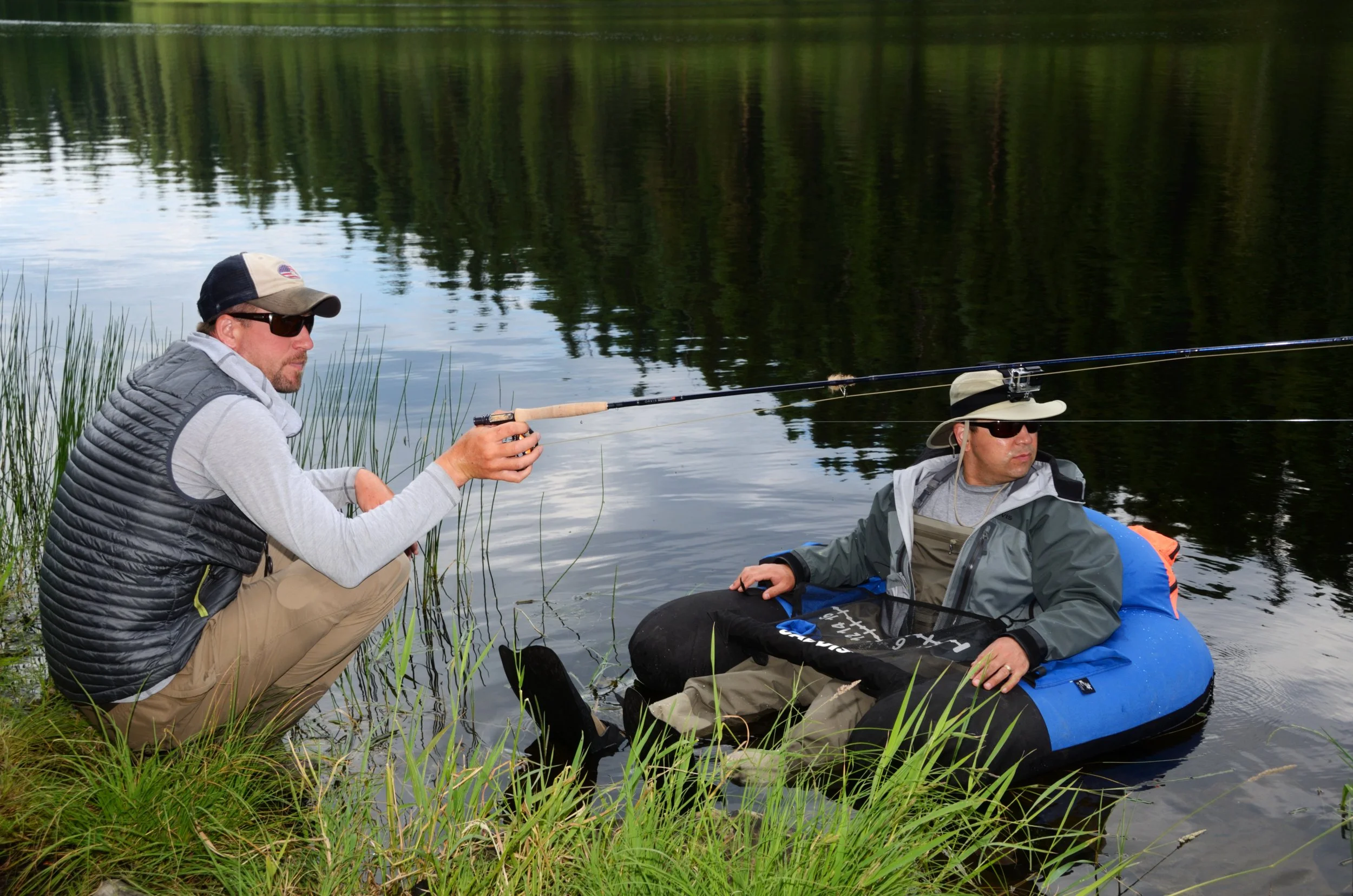 Hoslkins Lake float tube.jpg