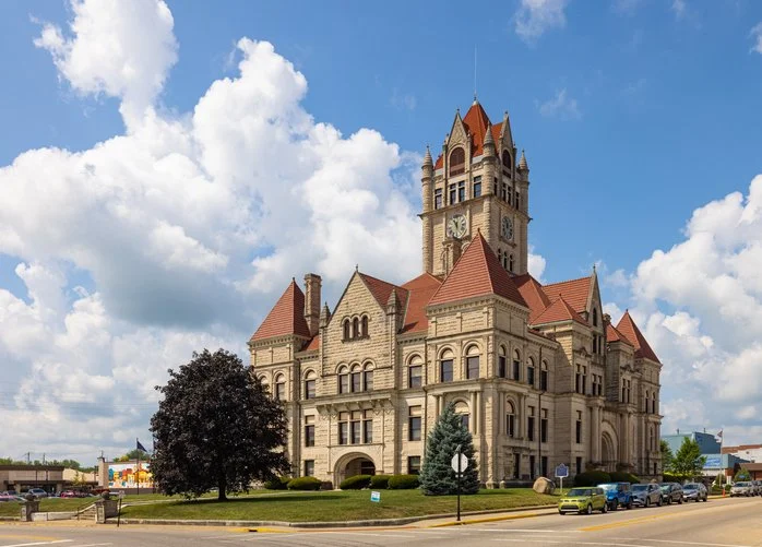 Rush County Courthouse in Rushville, Indiana