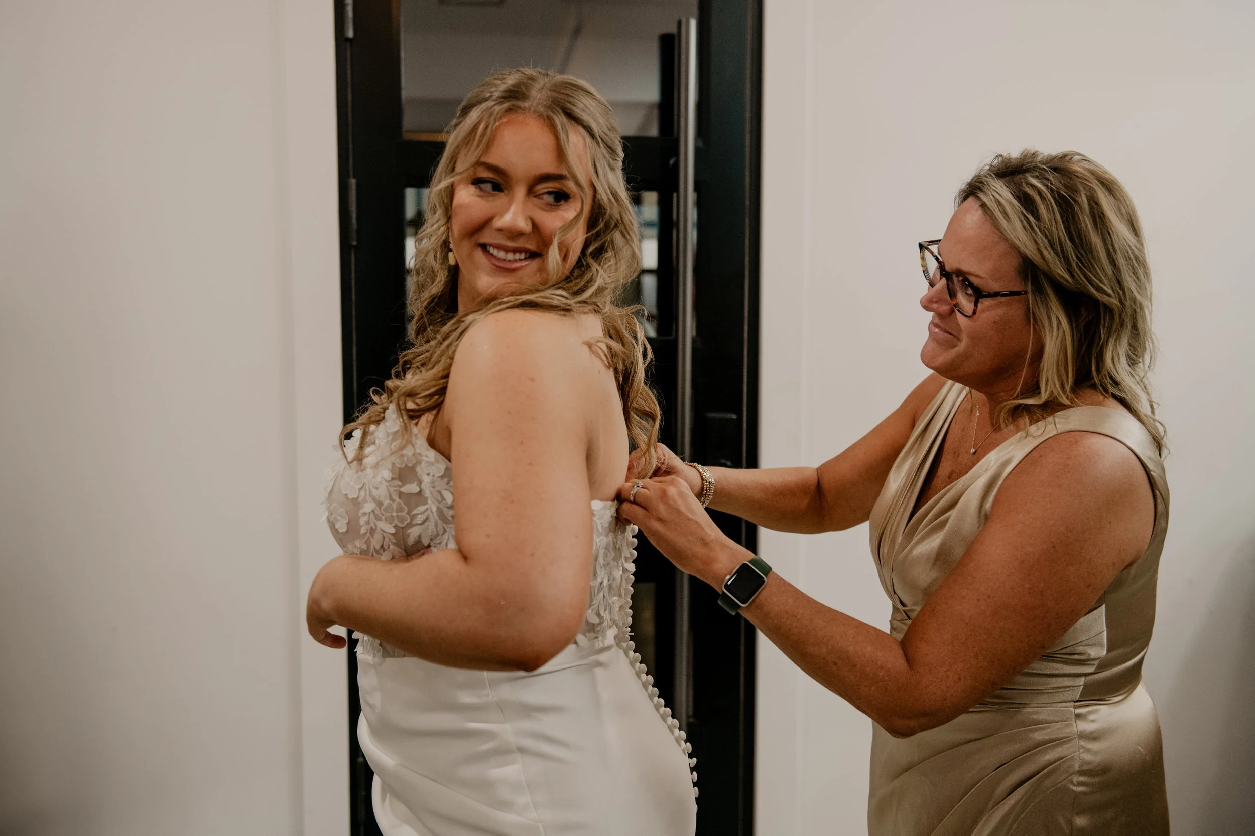 Getting the Dress On