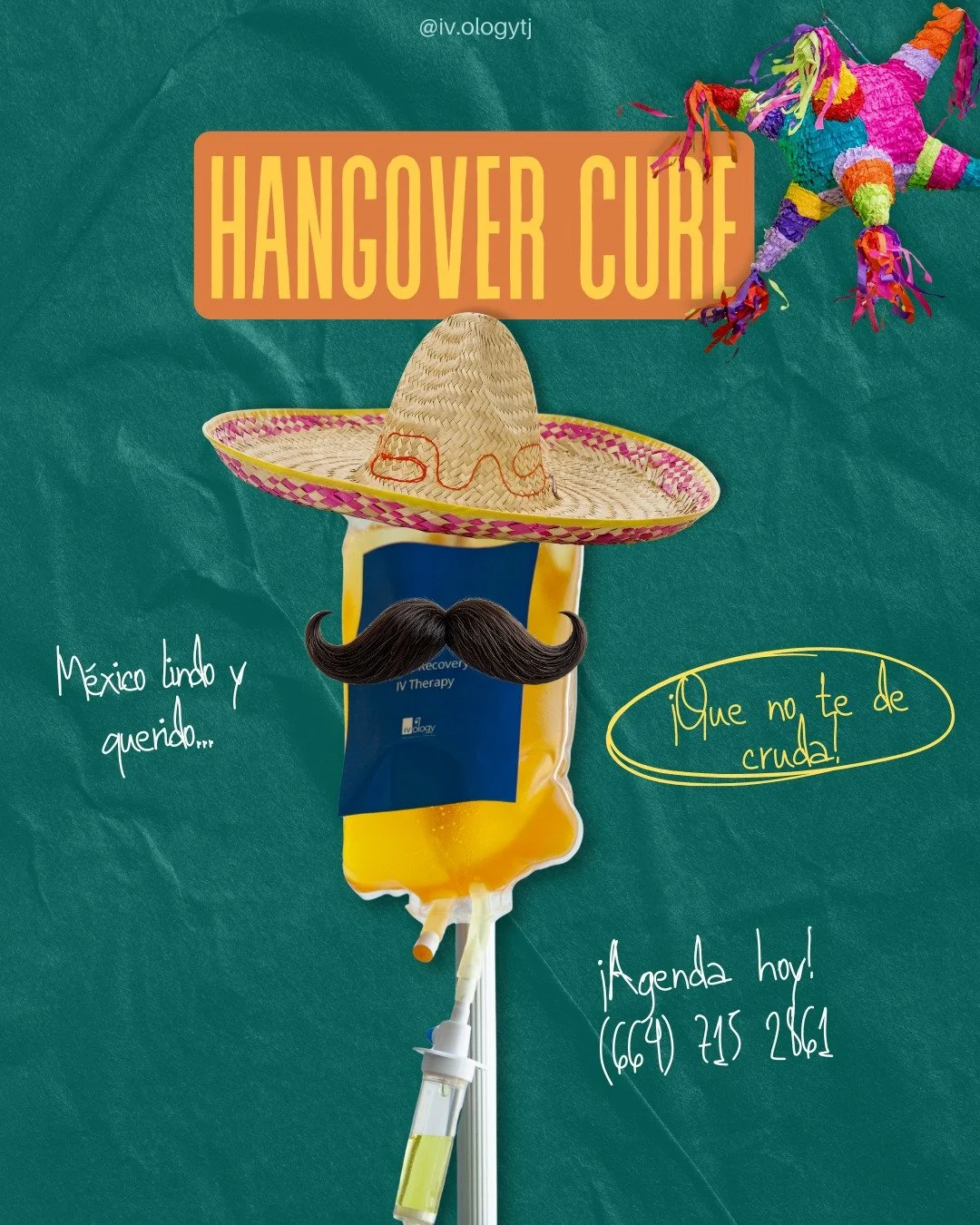 🇲🇽🌙 Se vienen las noches mexicanas y la gran noche del grito&hellip; &iexcl;y eso significa fiesta! 🎉🥂
En IVology tenemos la soluci&oacute;n para evitar la resaca: Hangover Cure 💧✨
📲 Agenda tu cita al 664 715 2861