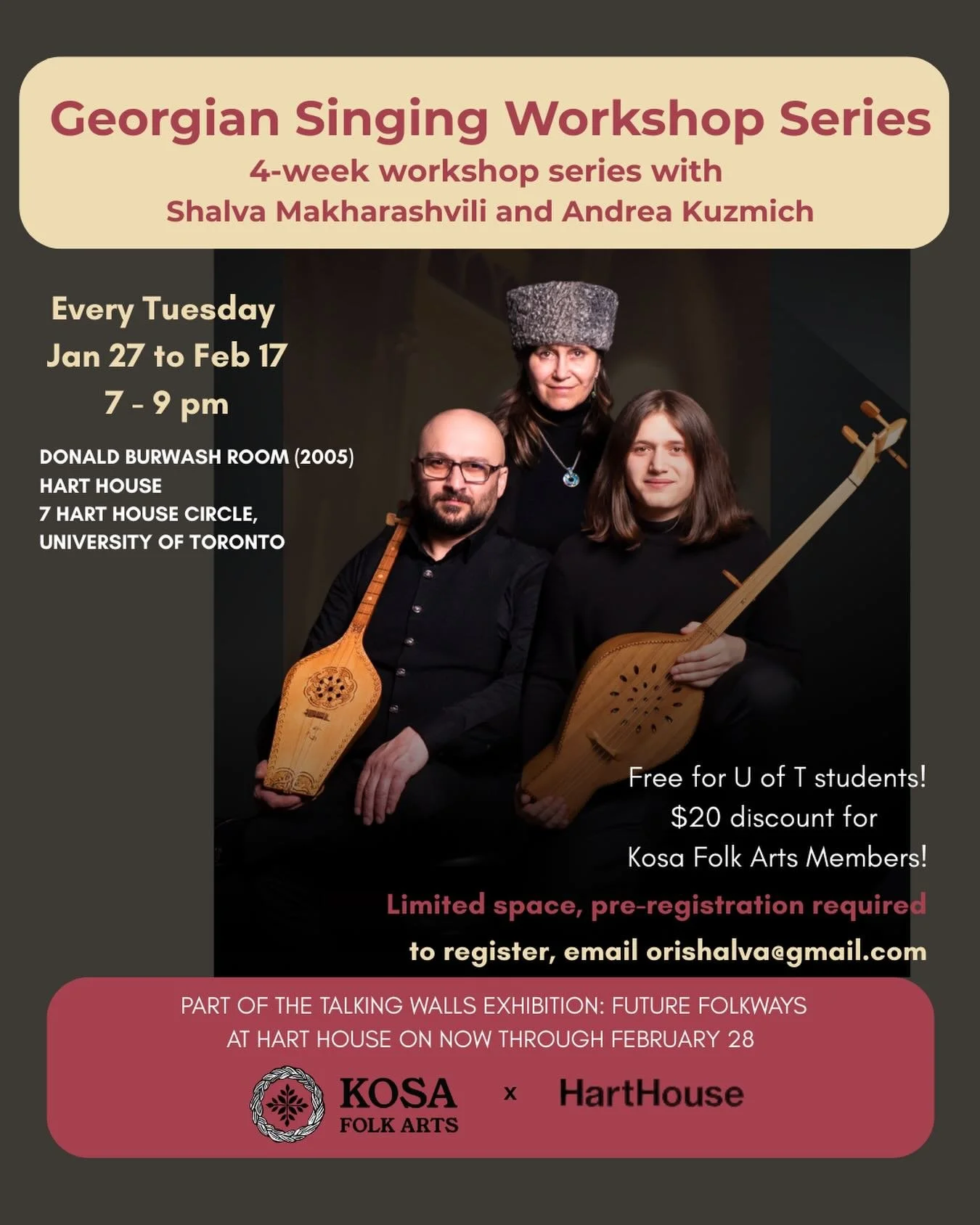 You don&rsquo;t want to miss our next singing workshop series!

Participate in a rich folk tradition that has been passed down through generations, recognized by UNESCO as a masterpiece of the intangible cultural heritage of humanity. 

In this works