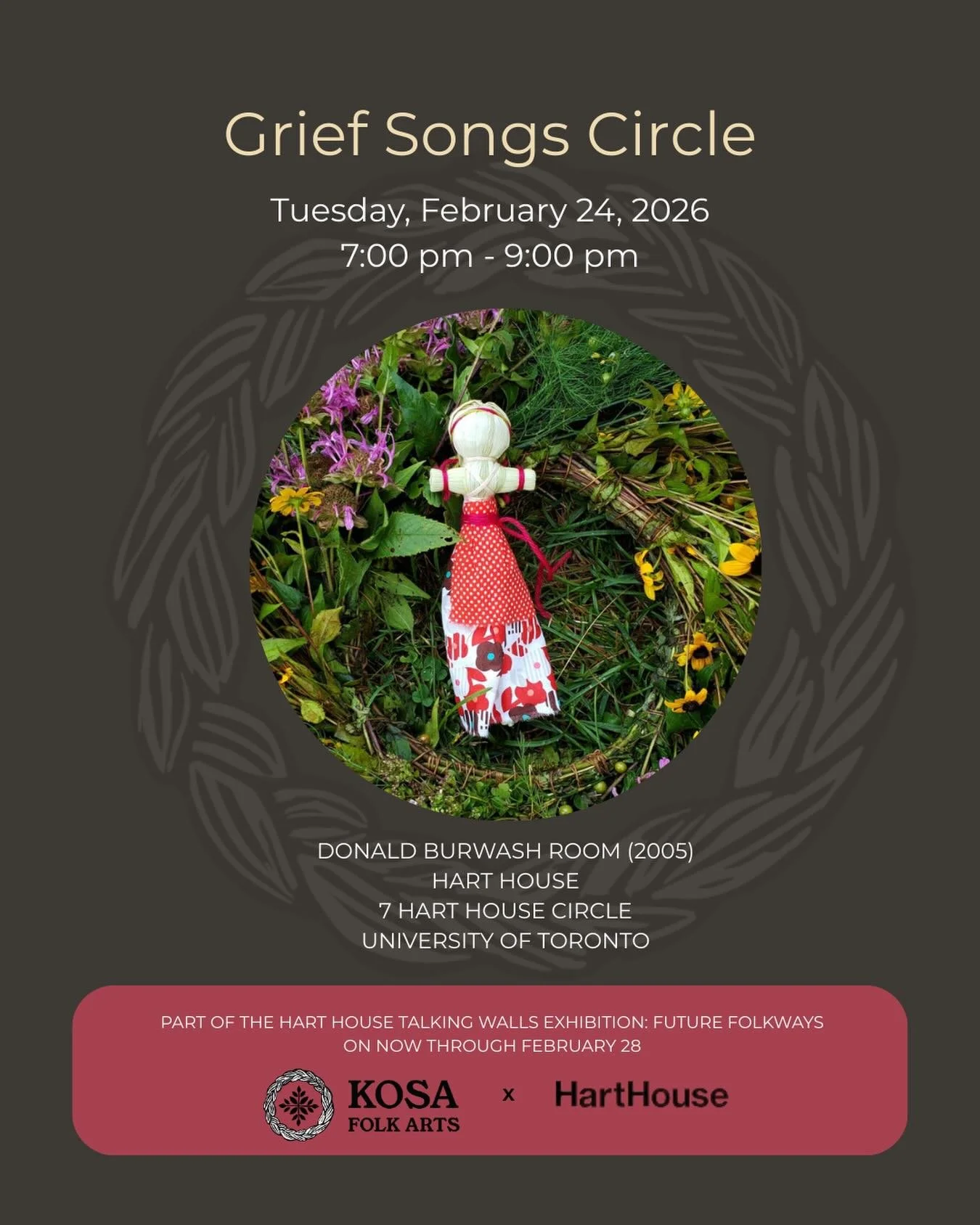 On the fourth anniversary of the full-scale invasion of Ukraine&mdash;and ten years into the broader conflict&mdash;Kosa invites you to gather in community to honour the pain and loss that persist, to witness one another&rsquo;s experiences, and to n