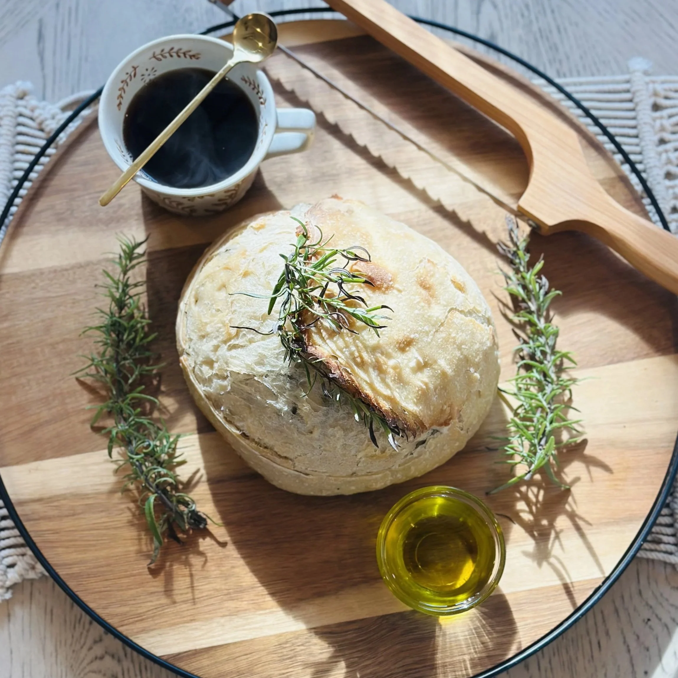 Rosemary + Olive Oil Sourdough Loaf