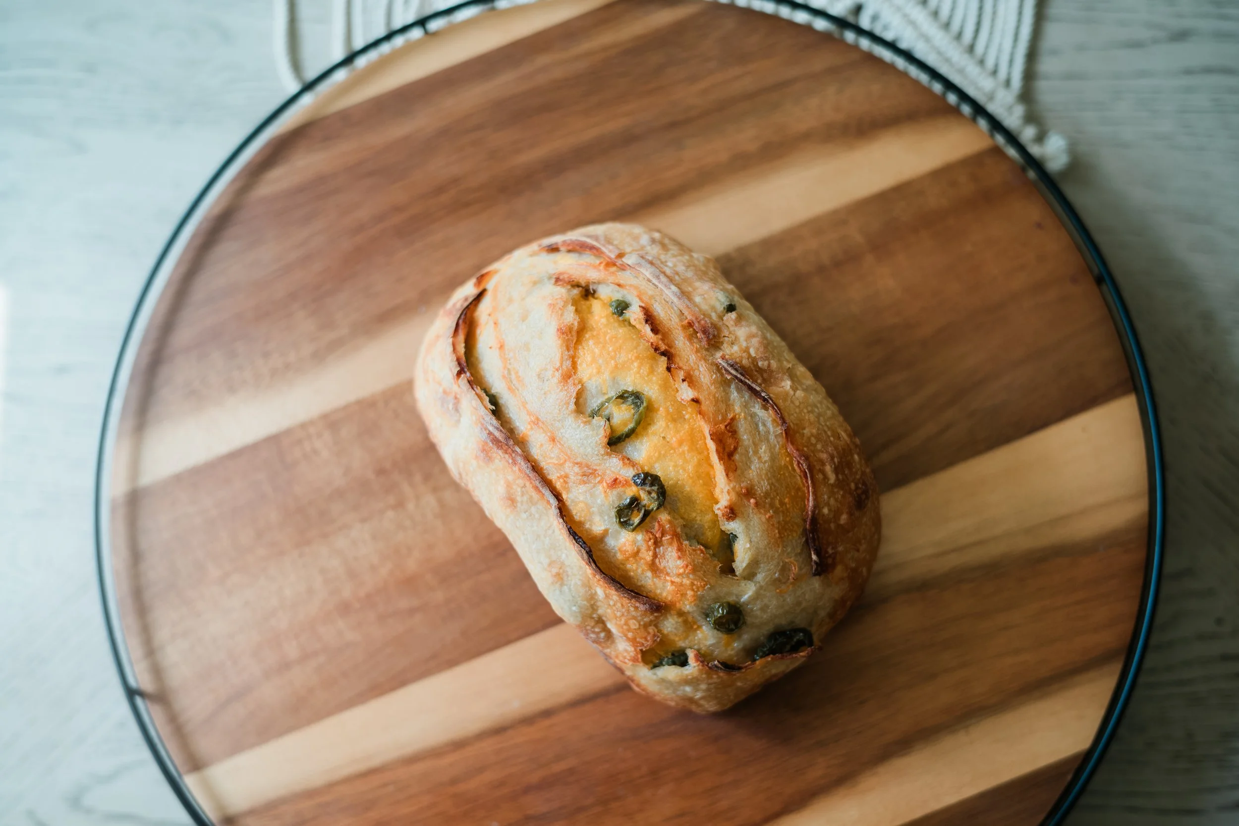 Jalapeno Cheddar Sourdough Loaf