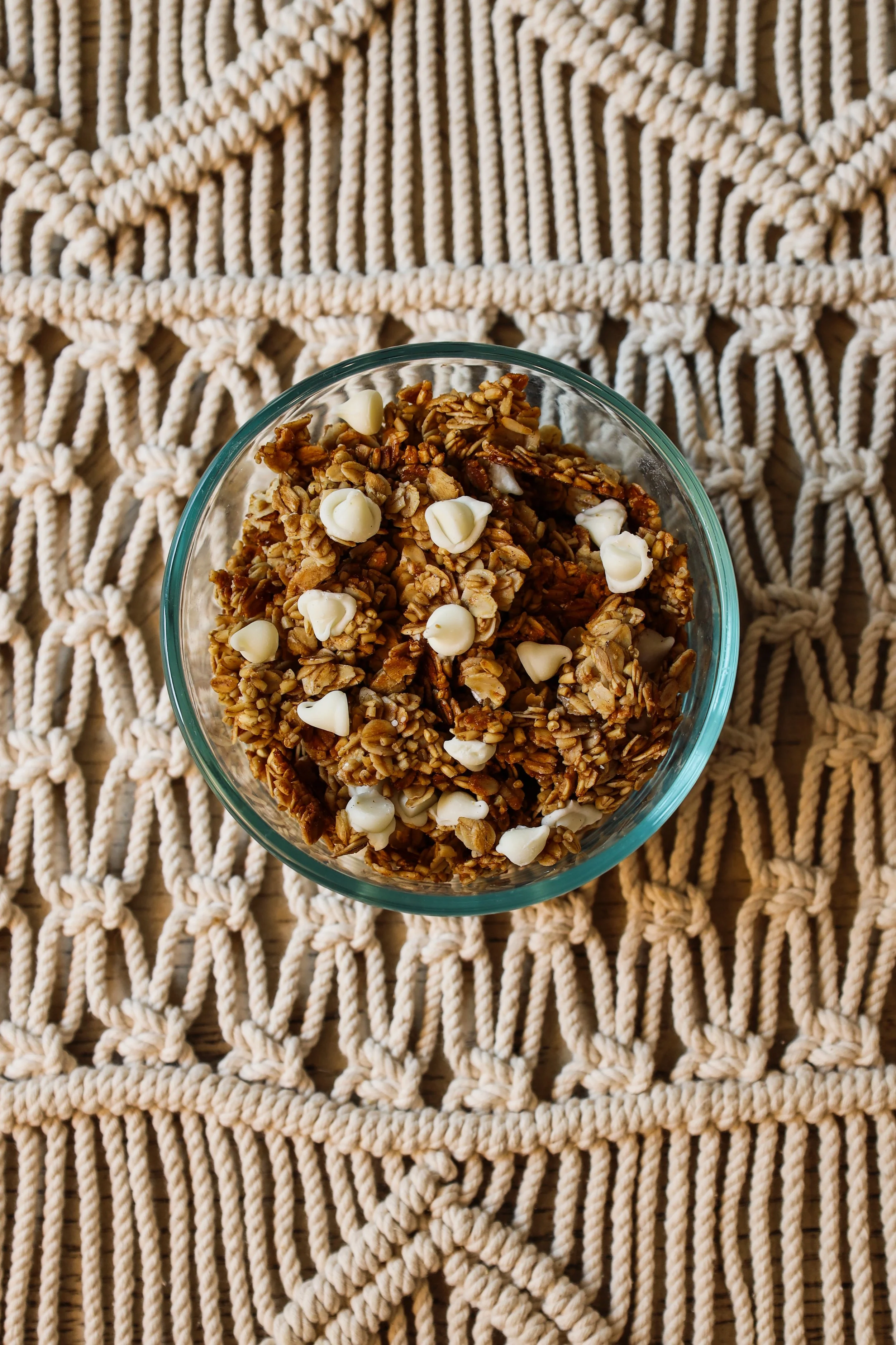 White Chocolate + Cinnamon Granola
