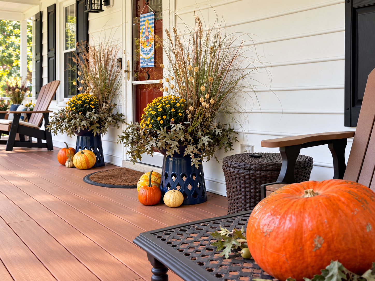 Cozy Autumn Pumpkin PorchRVA Display