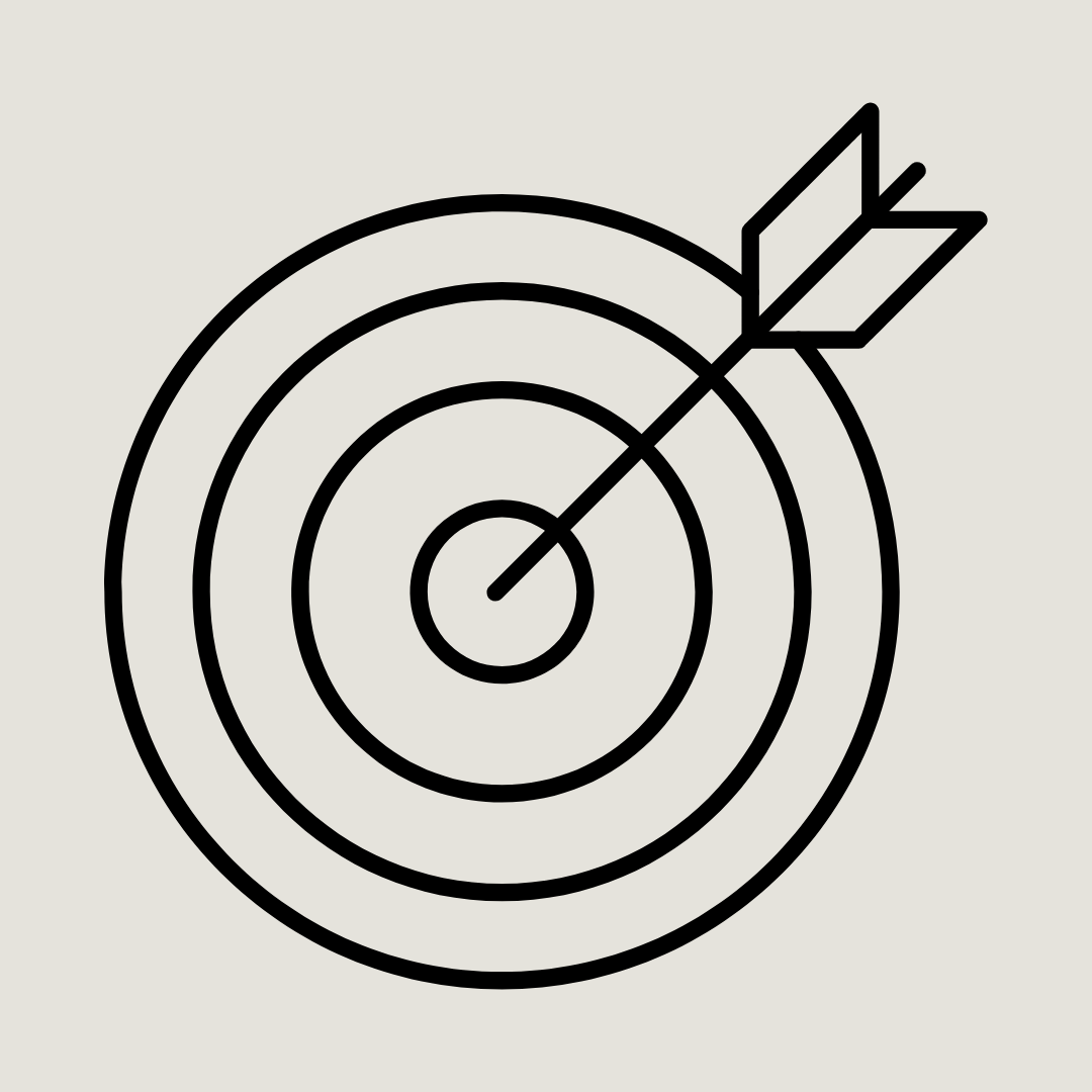 A simple line drawing of a circle, four star-shaped sparkles, and a face outline with a small dot representing a nose on a plain background.