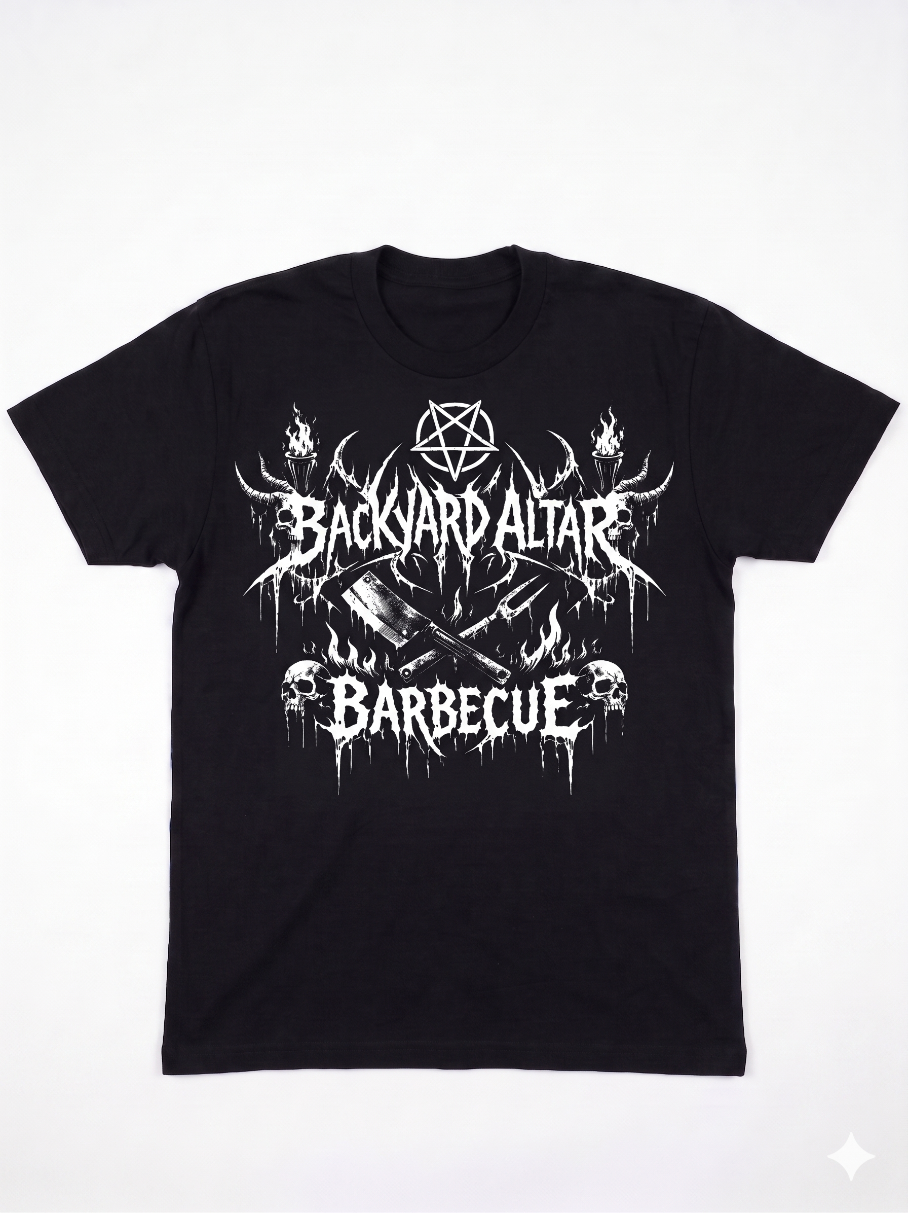 Horns Up, Forks Down Tee