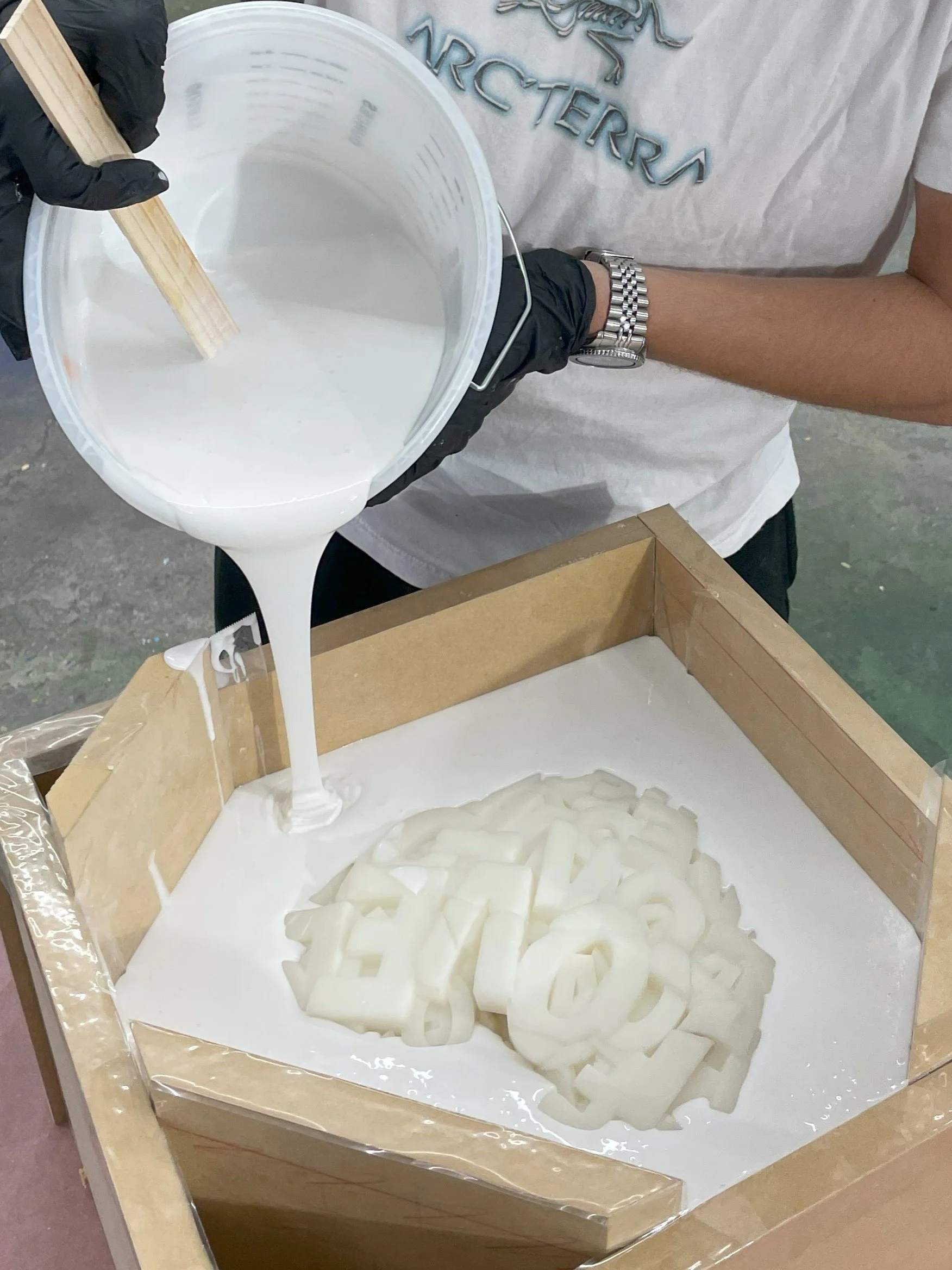 Mold making for the LOVE Heart sculptural project with James aka GLOSSBLACK
