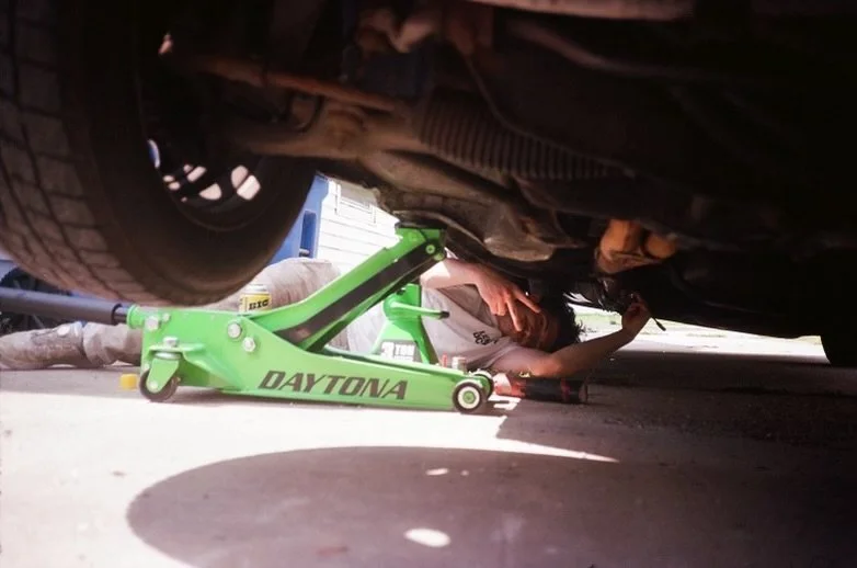 Me working on Volvo 745 shot on film by Kilroy Savage