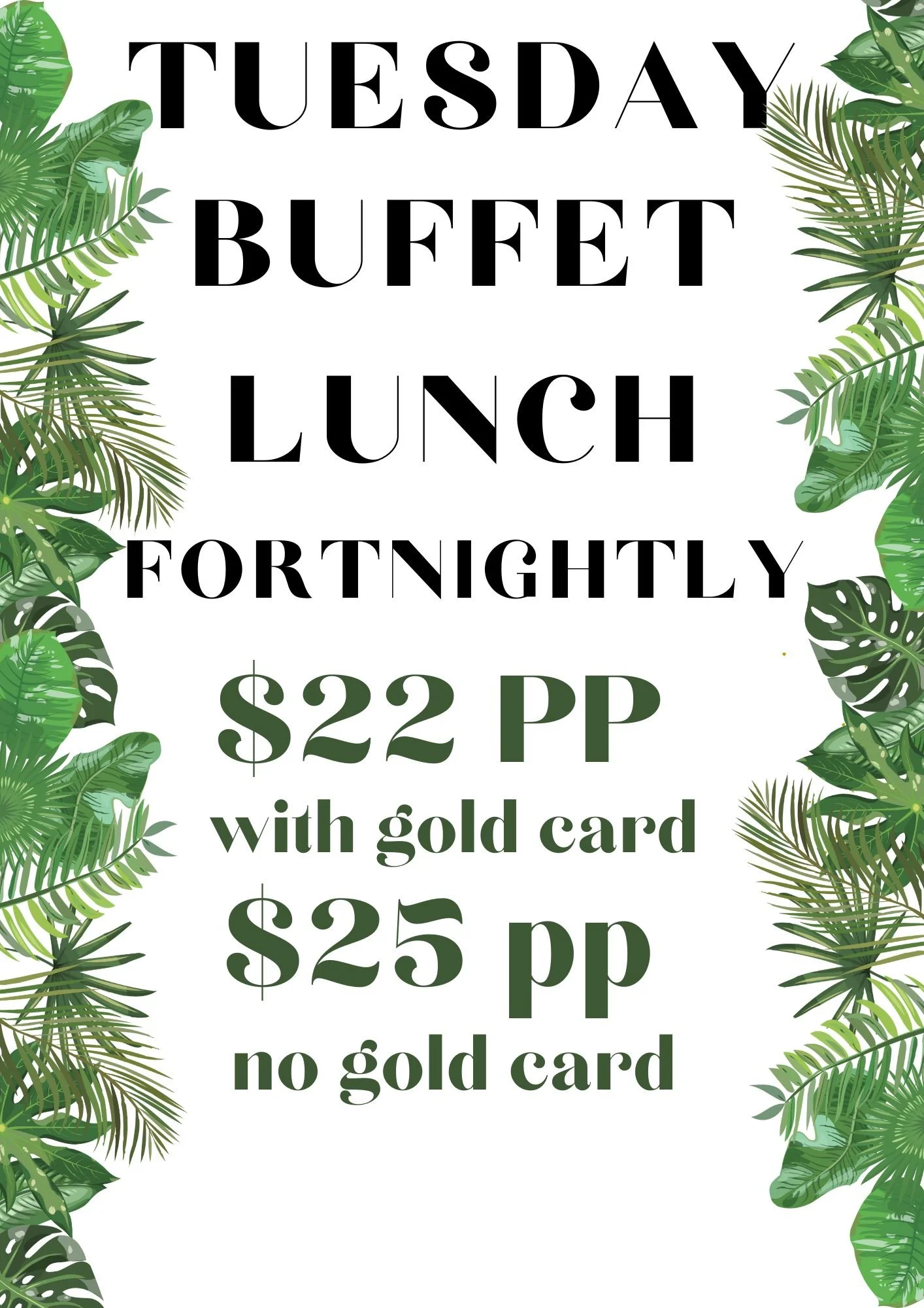 TUESDAY BUFFET