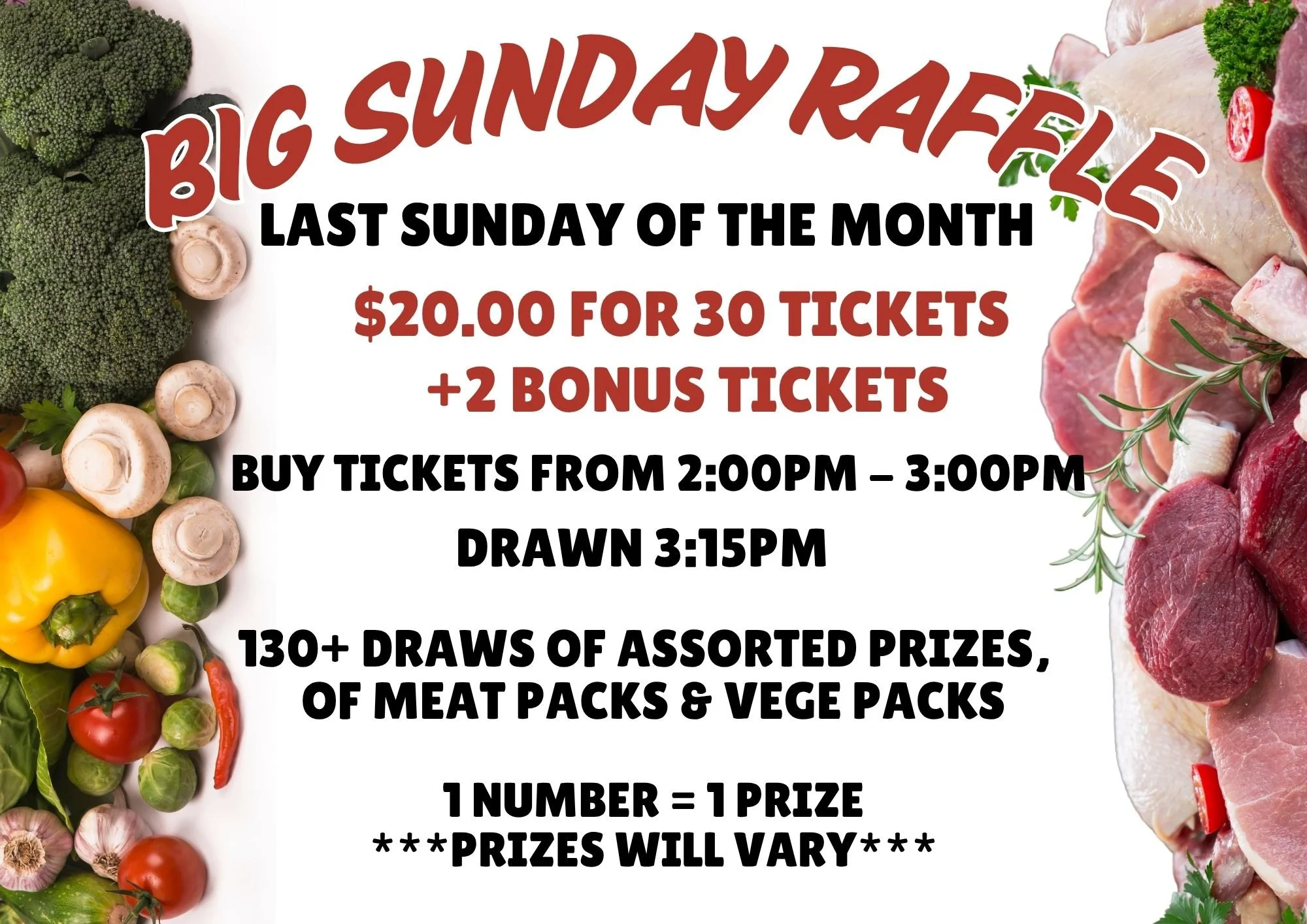 Hawaii Raffle Raffles — Papakura Club