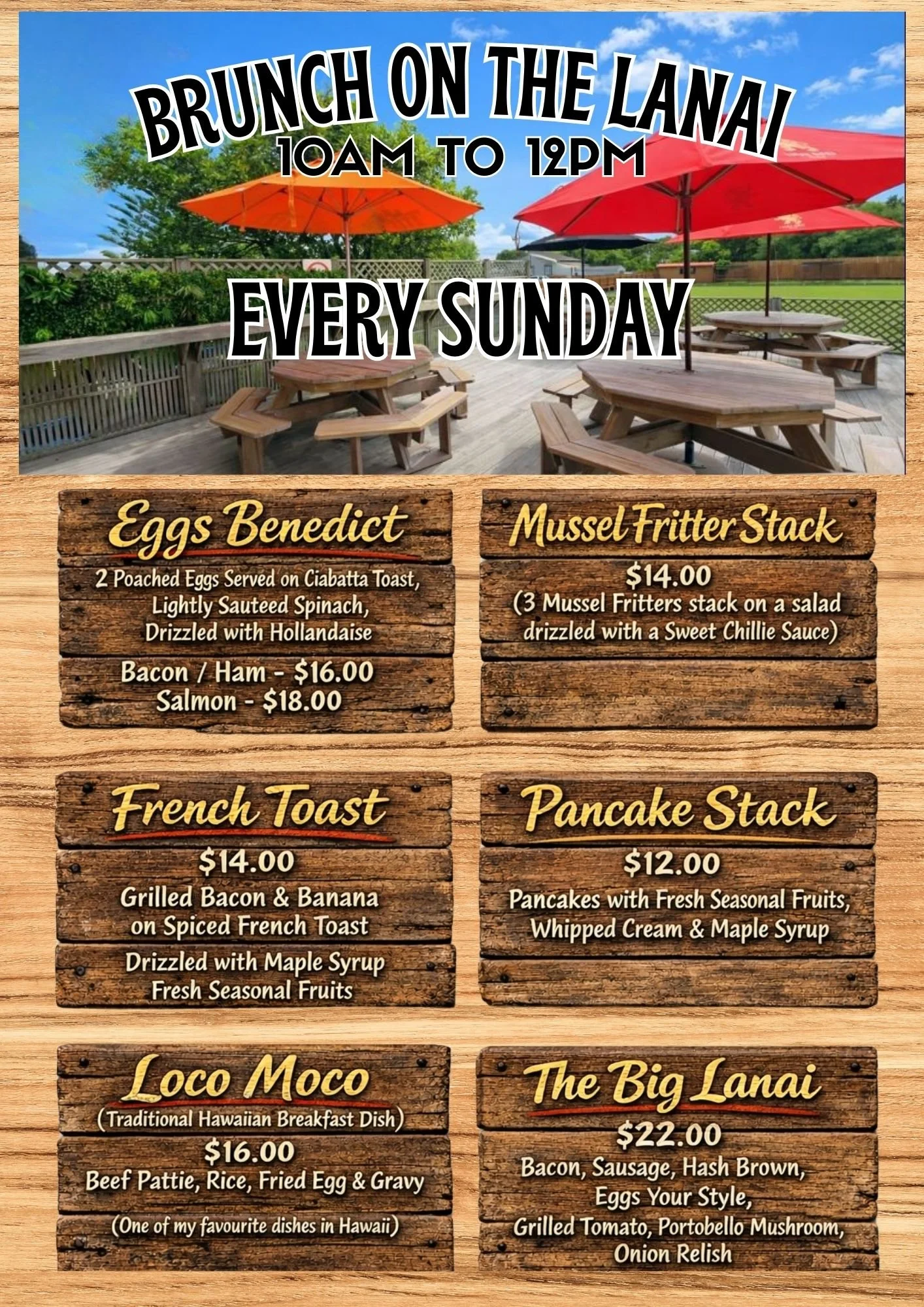 BRUNCH ON THE LANAI 