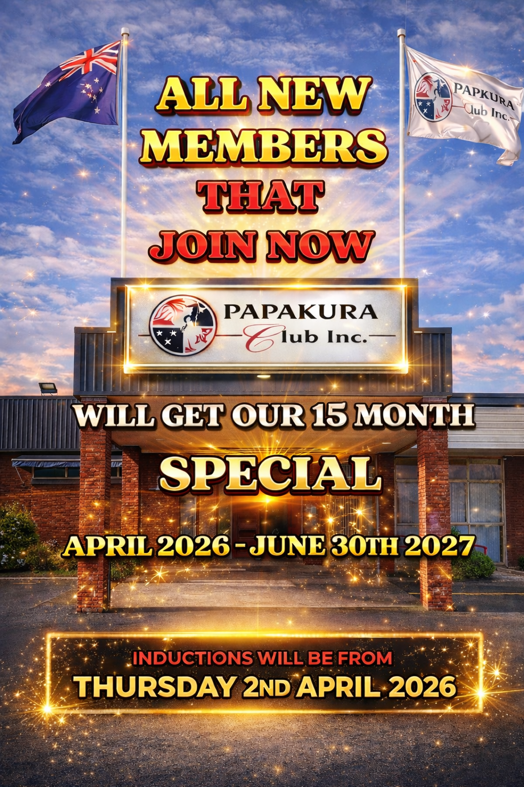 15 Month Special Join Now! 