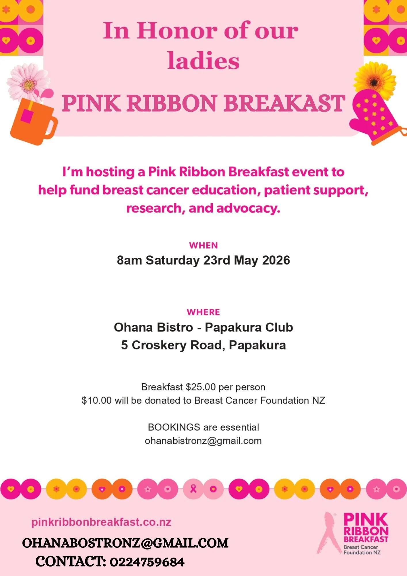 Pink Ribbon Breakfast 2026