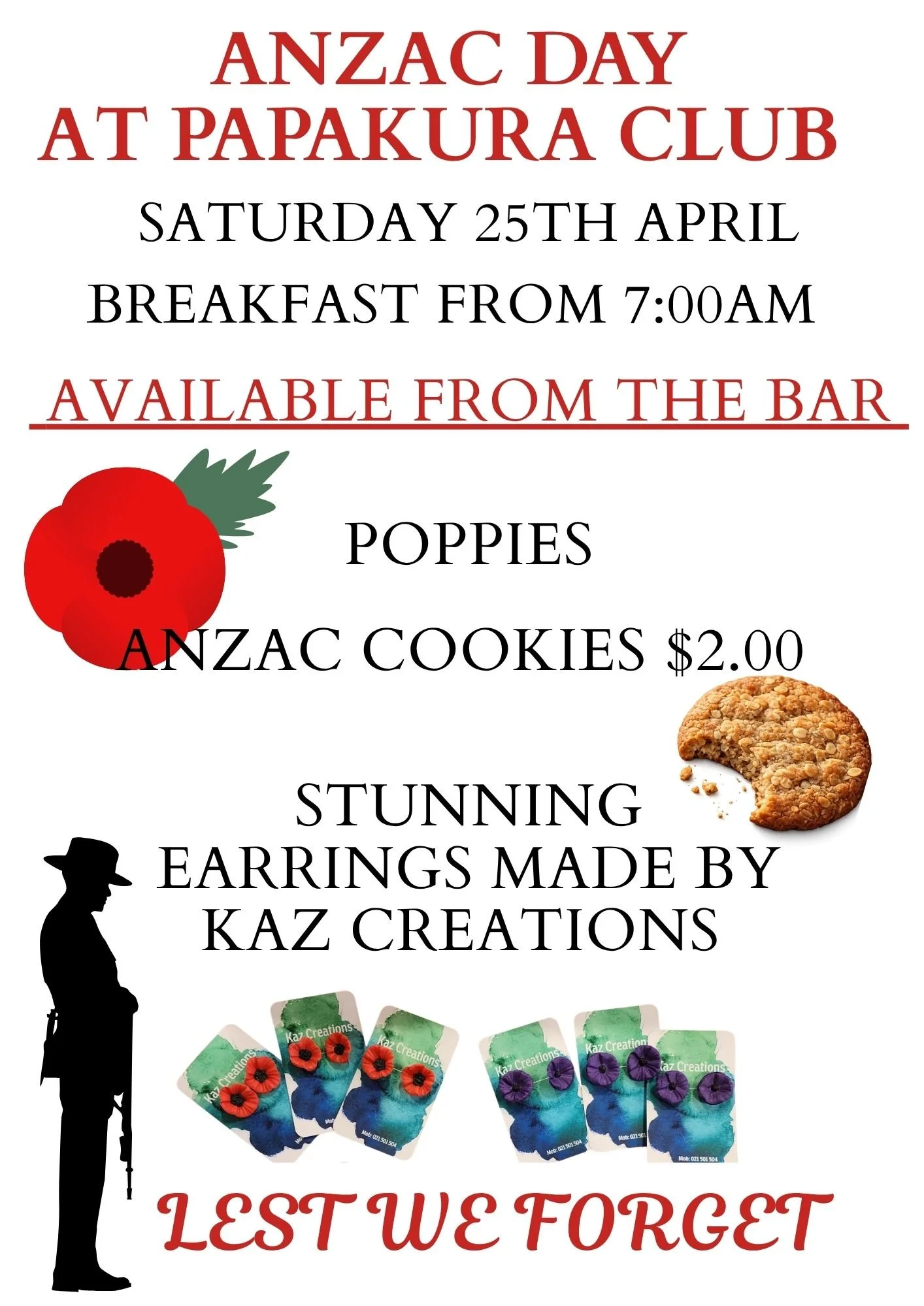 ANZAC DAY WITH PAPAKURA CLUB 