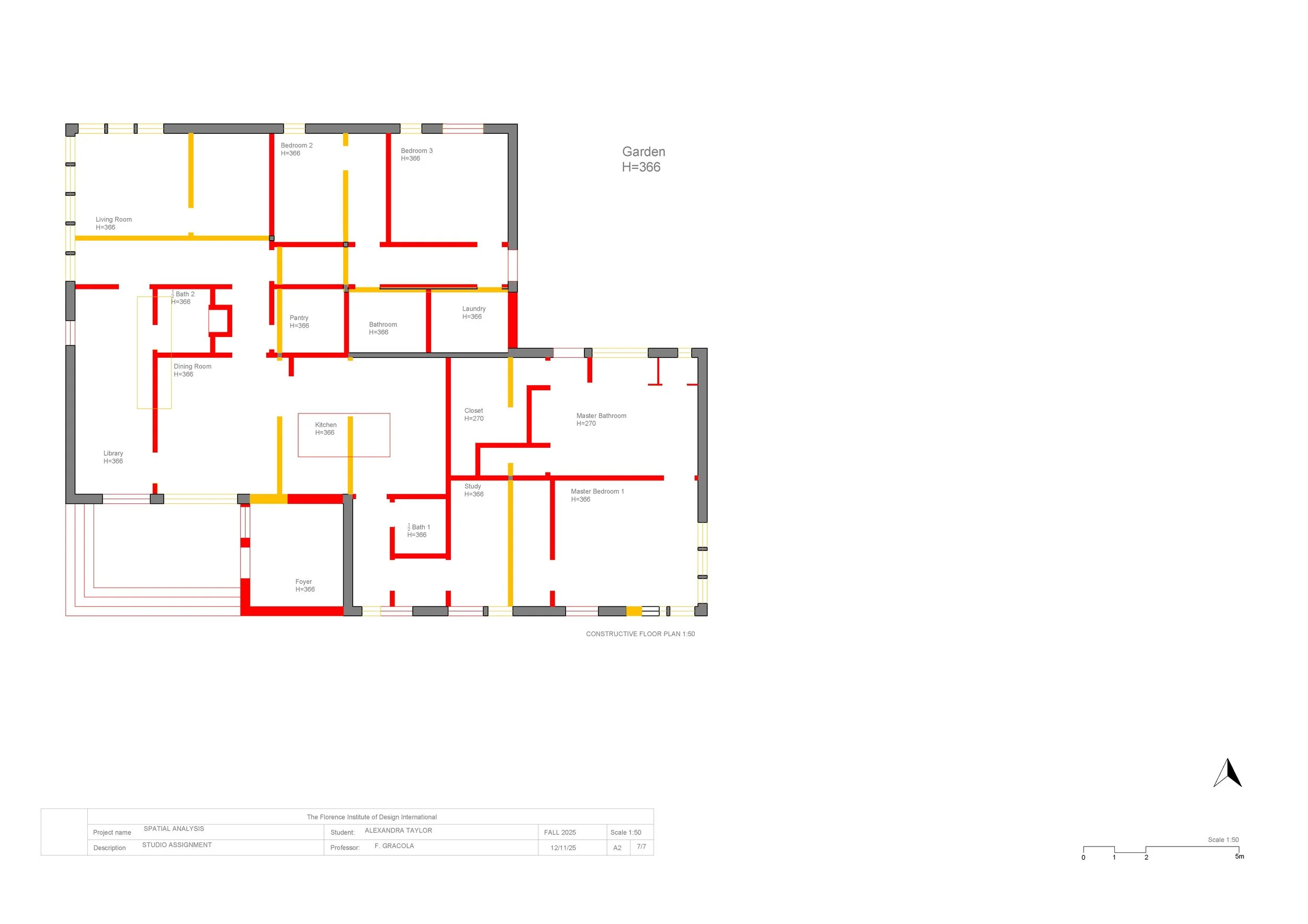 CONSTRUCTION: Floor Plan, 1:50