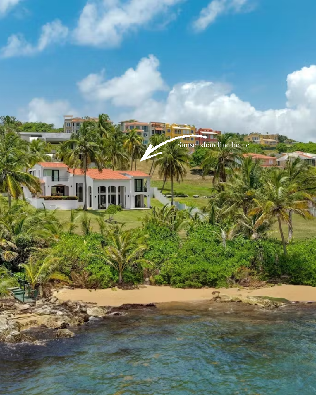 Puerto Rico waterfront, shoreline home 3 bed 3 bath