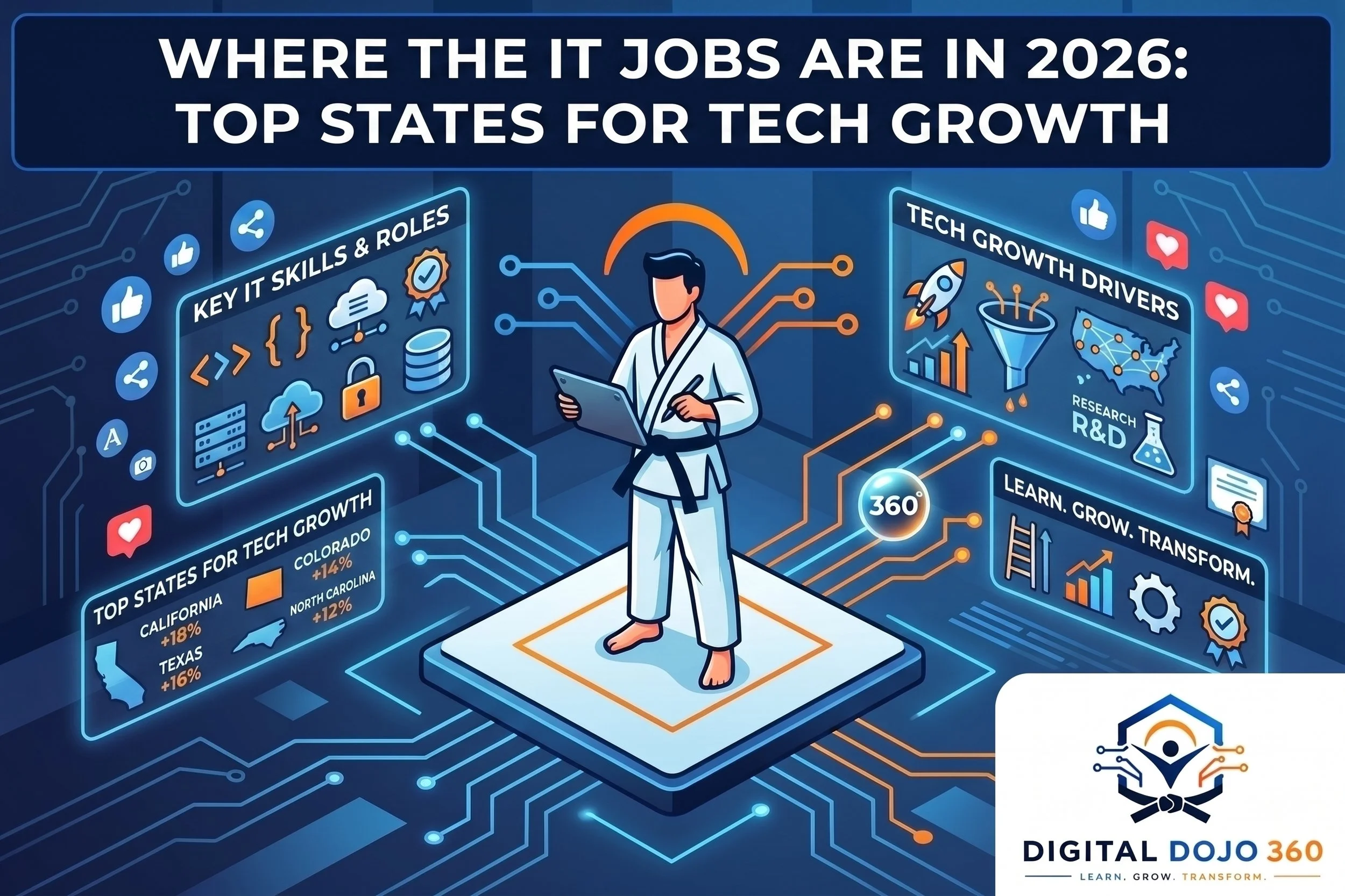 Where the IT Jobs Are in 2026: Top States for Tech Growth