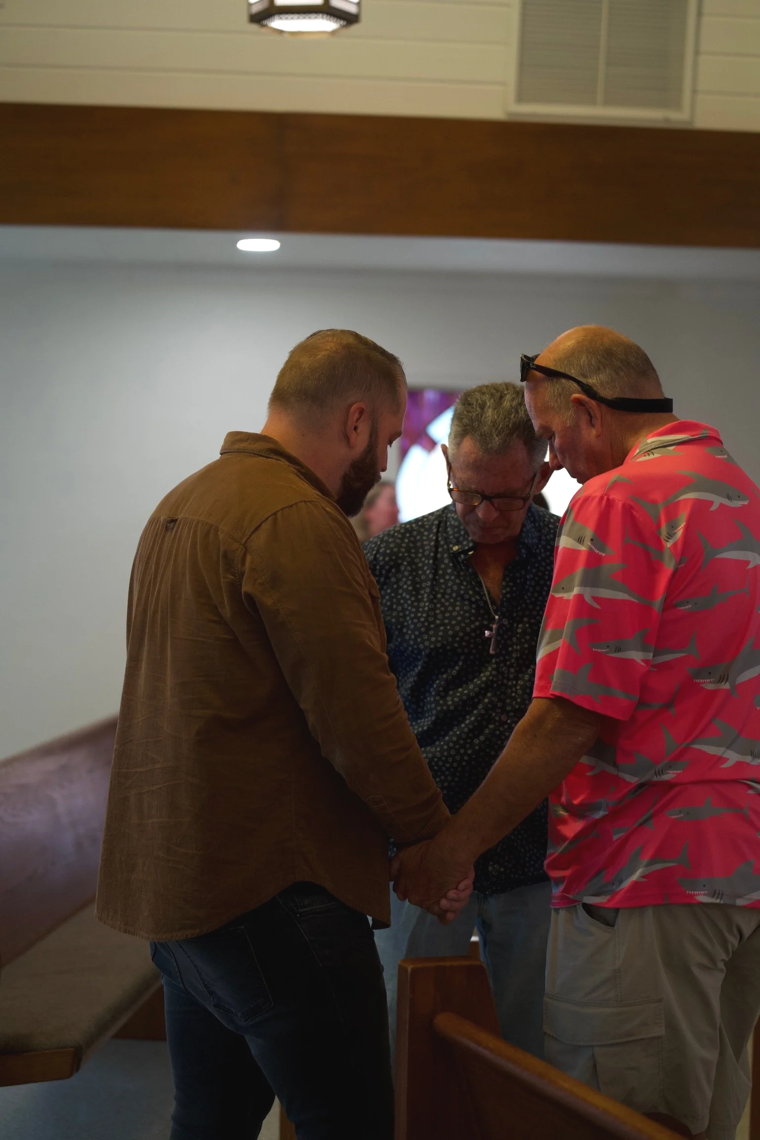 Pastor Michael praying for two men living in Sarasota, FL