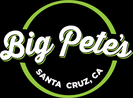 Logo for Big Pete's in Santa Cruz, California, featuring white and green text with a circular design